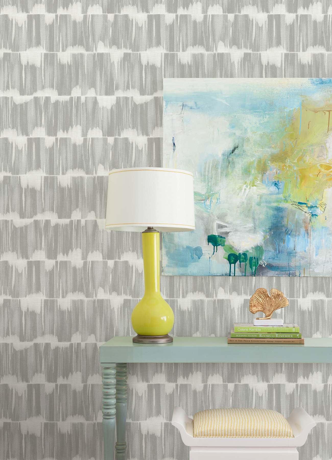 Serendipity Sterling Shibori Wallpaper