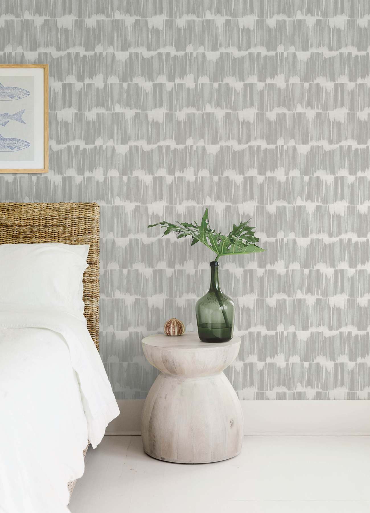 Serendipity Sterling Shibori Wallpaper