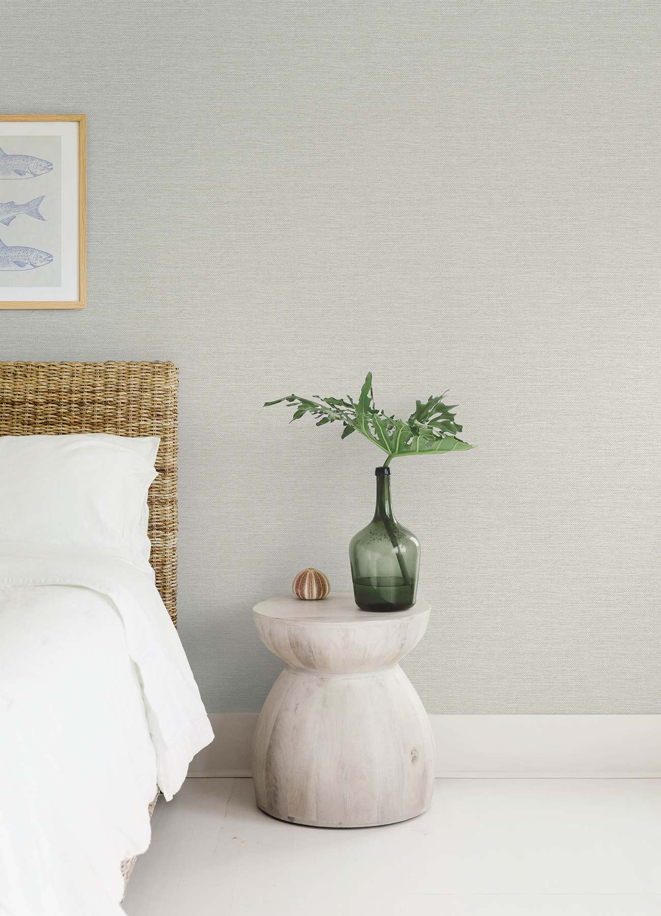 Malin Dove Faux Grasscloth Wallpaper