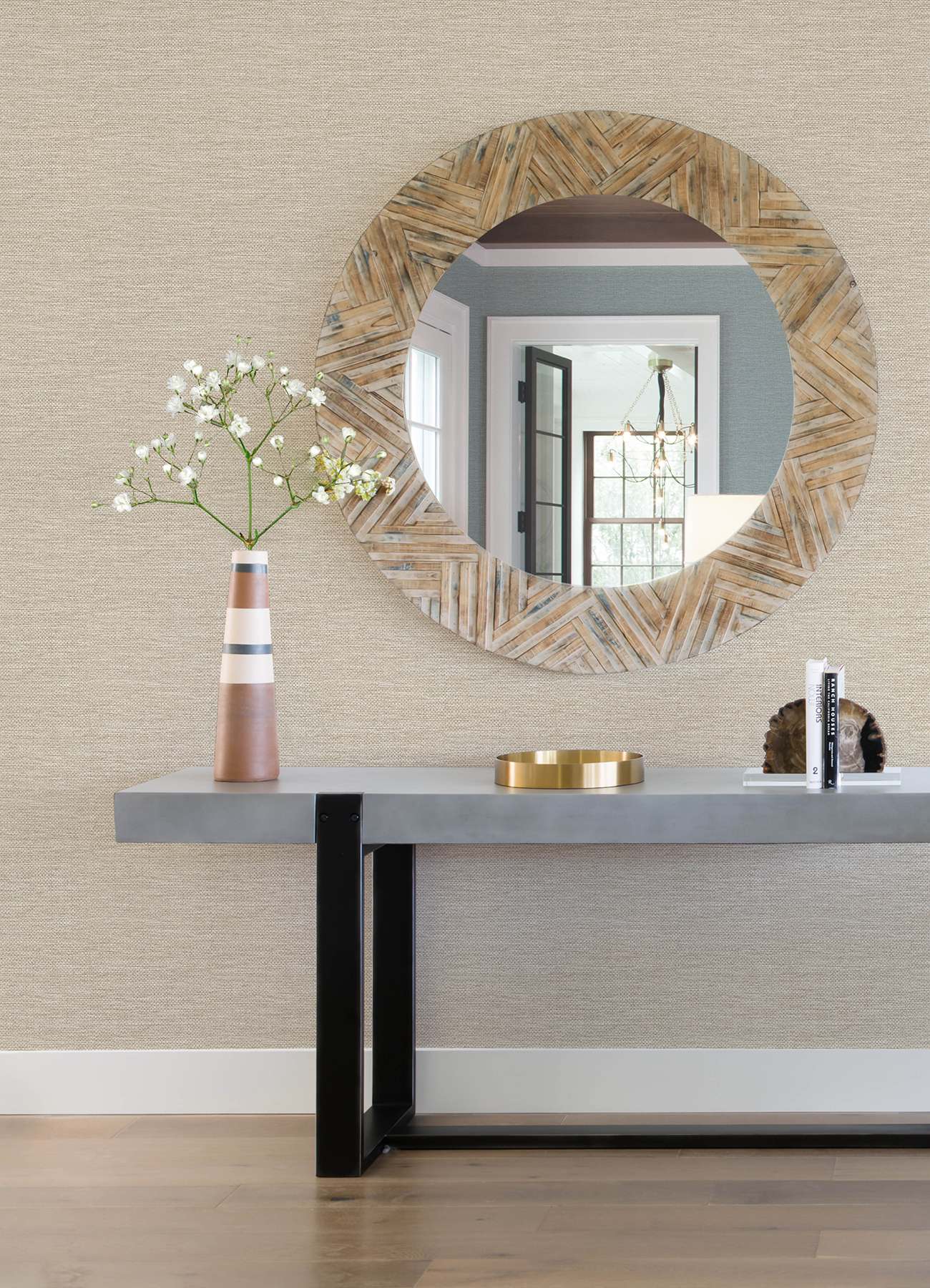Malin Wheat Faux Grasscloth Wallpaper