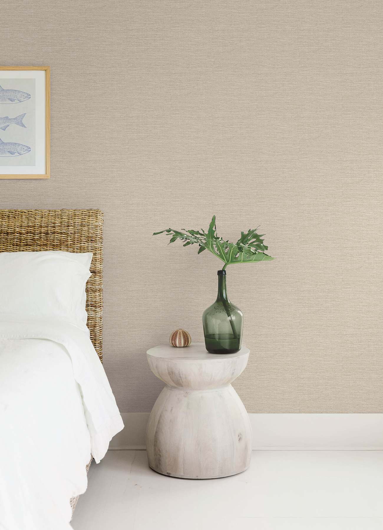 Malin Wheat Faux Grasscloth Wallpaper