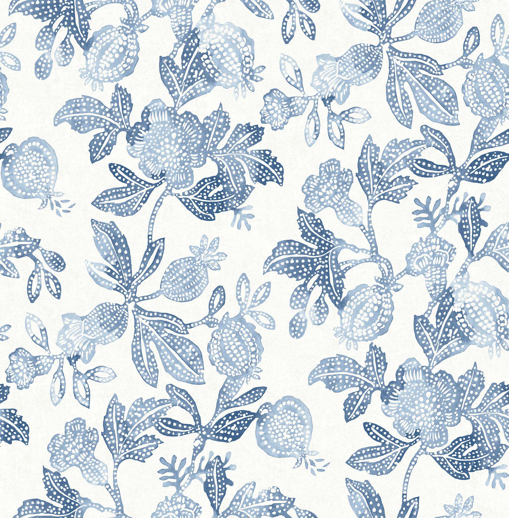 Beach Rose Blue Floral Fruits Wallpaper