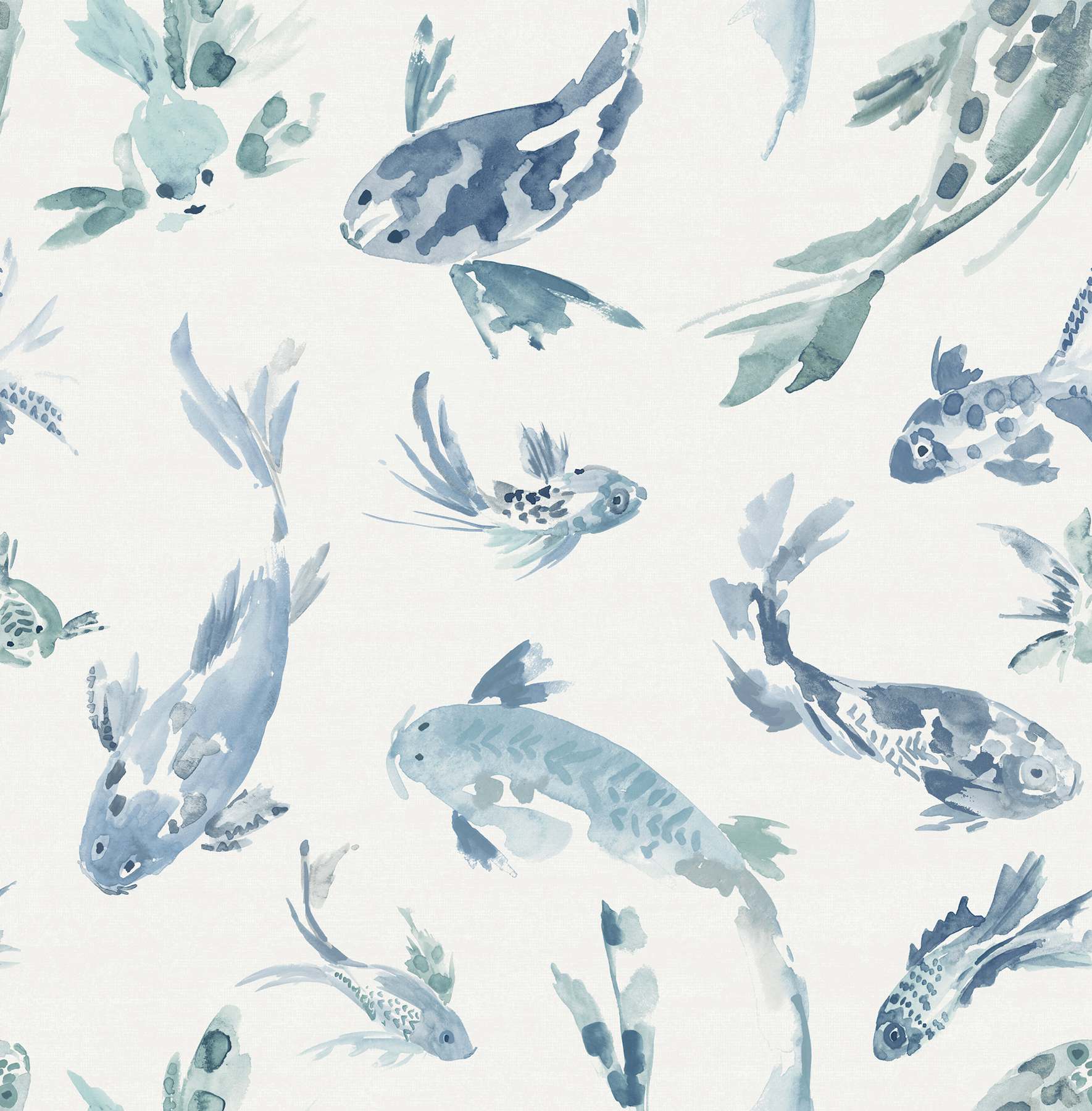 Koi Blue Fish Wallpaper