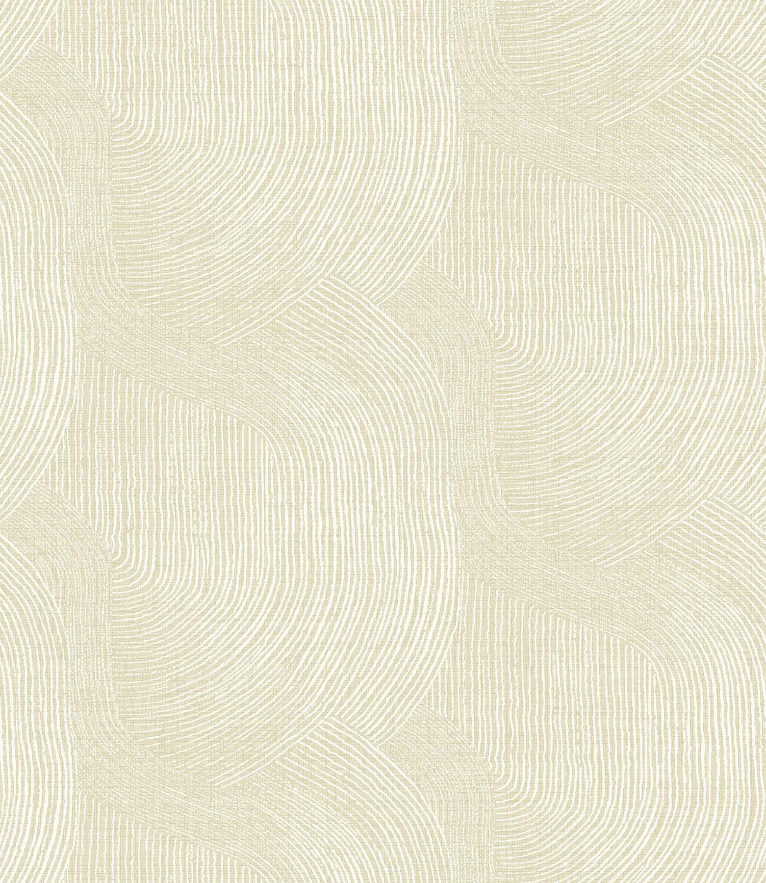 Folly Champagne Zen Swirls Wallpaper