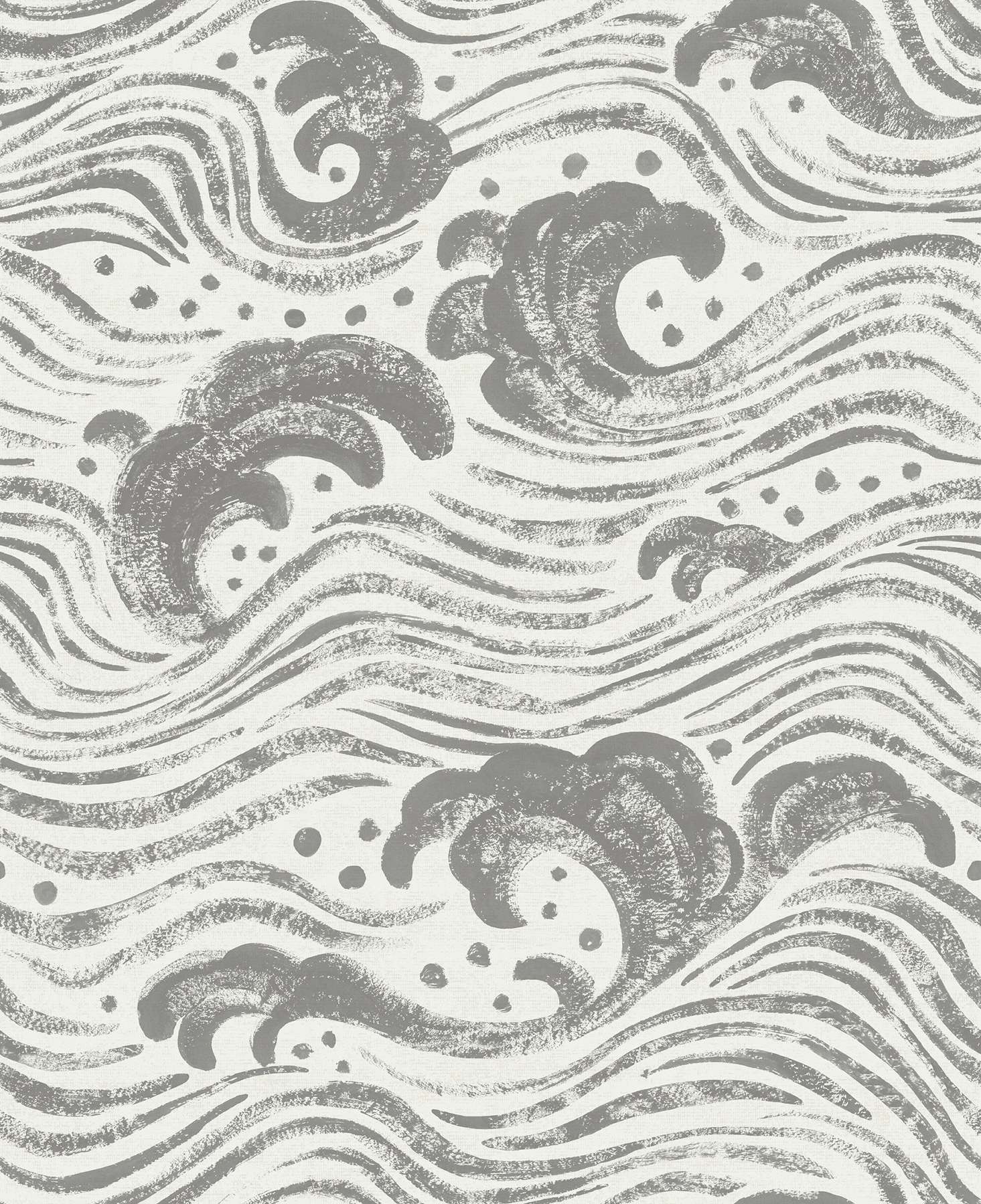 Swell Charcoal Ocean Wave Wallpaper