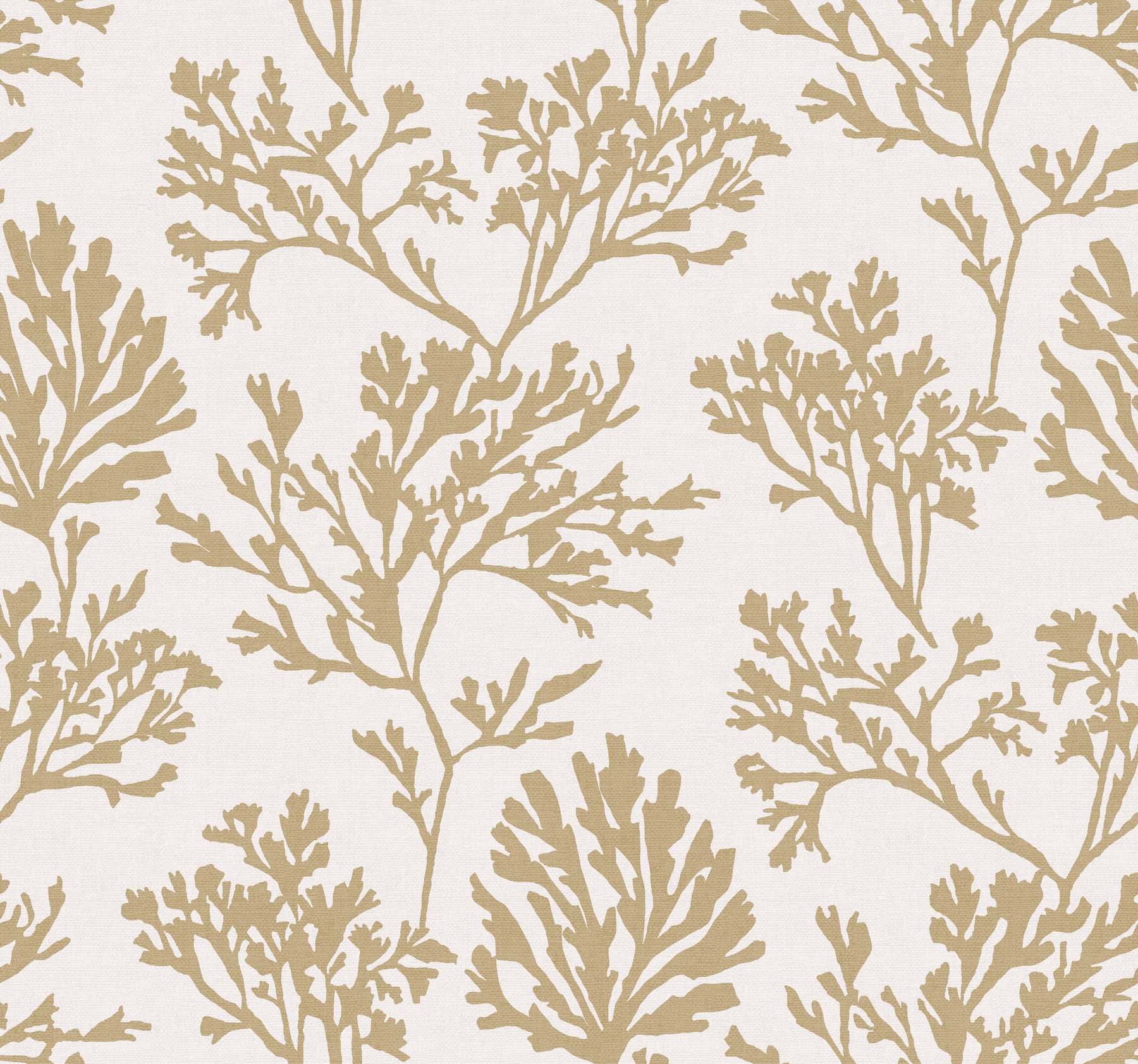 Tortuga Gold Coral Weave Wallpaper