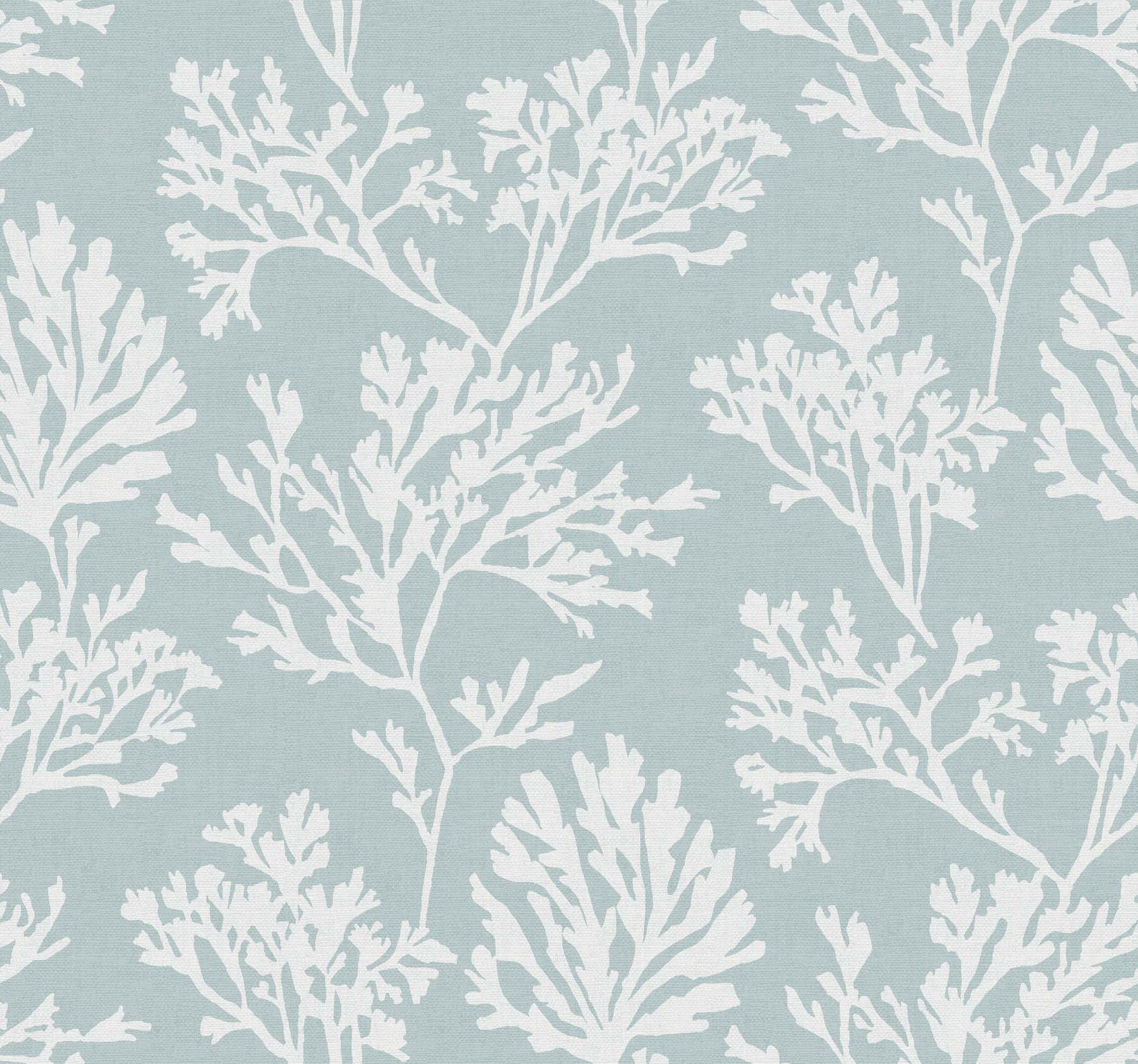 Tortuga Sky Blue Coral Weave Wallpaper