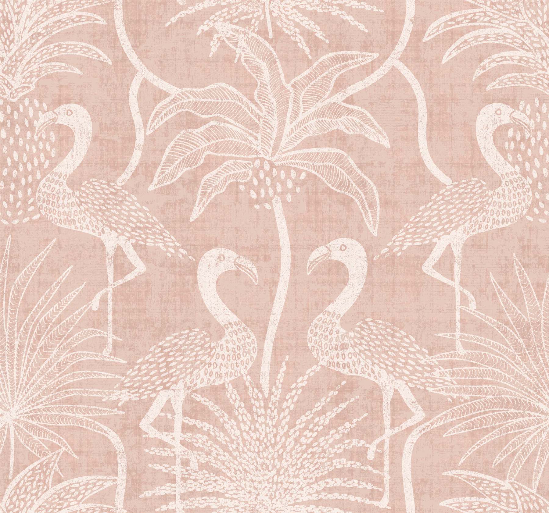 Biscayne Coral Flamingo Beach Wallpaper