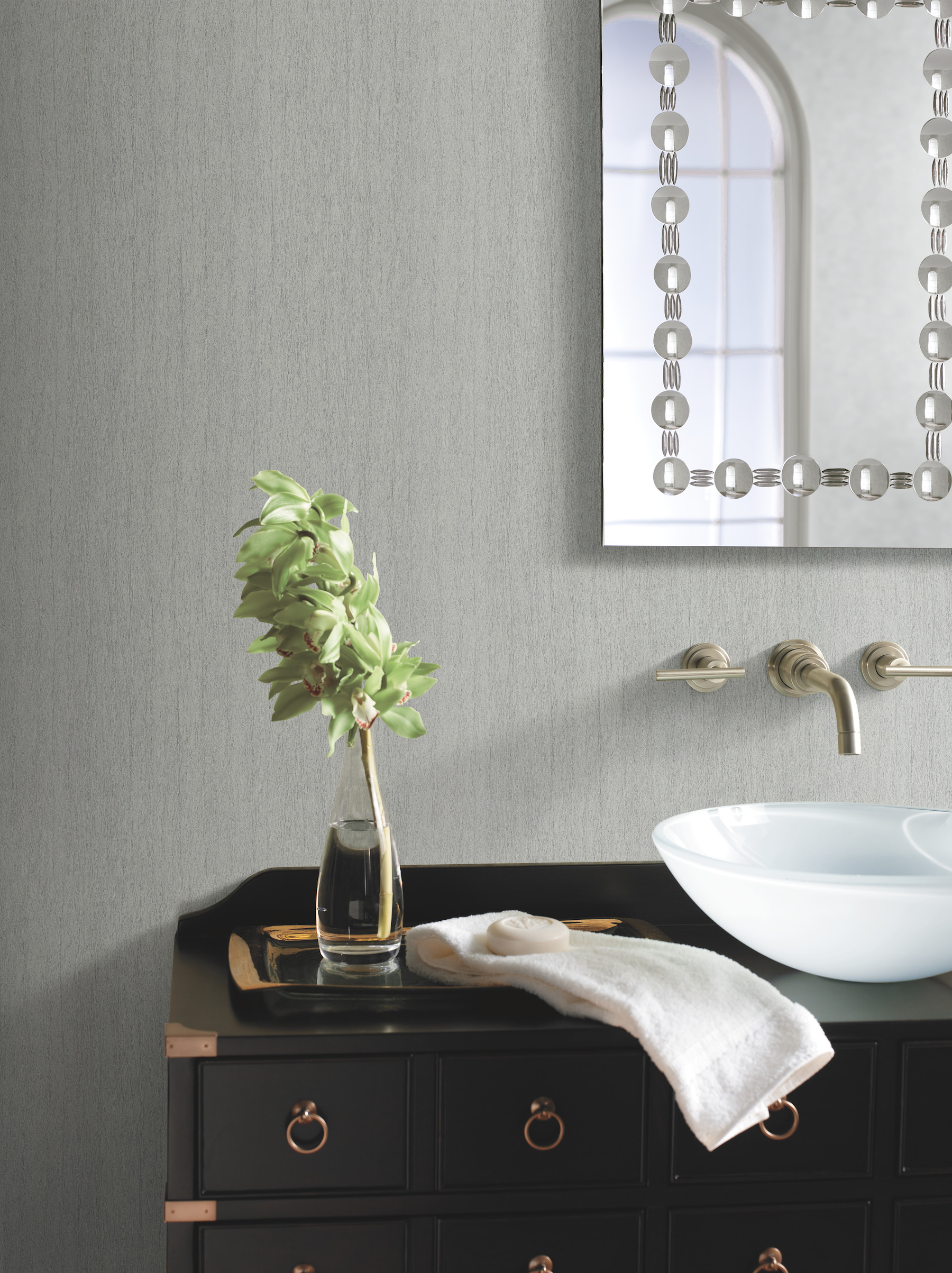 Grey Natural Texture Wallpaper