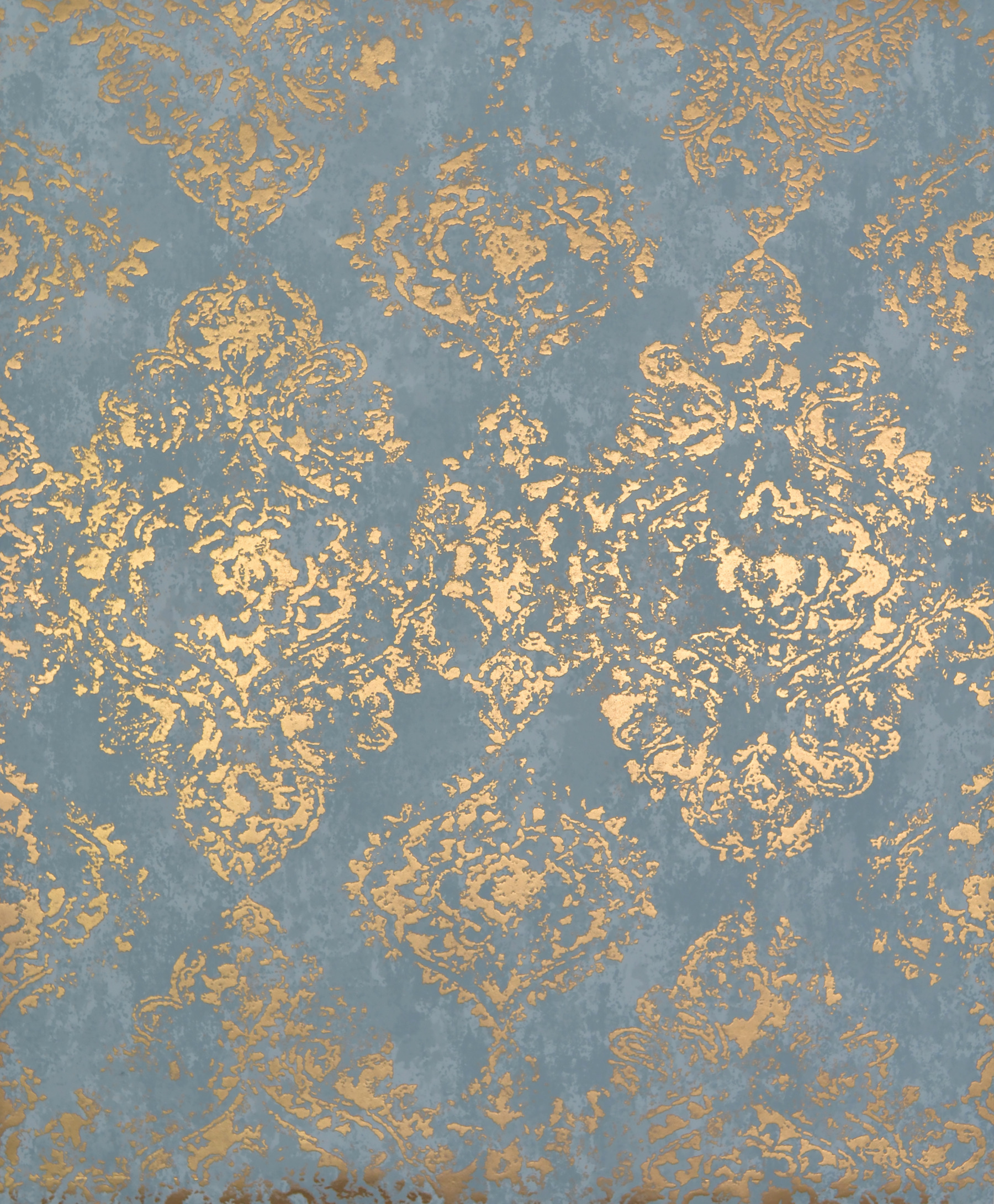Blue & Gold Stargazer Wallpaper