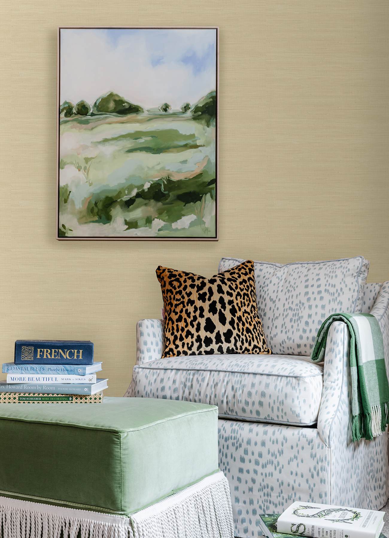 Wheat Classic Faux Grasscloth Peel & Stick Wallpaper