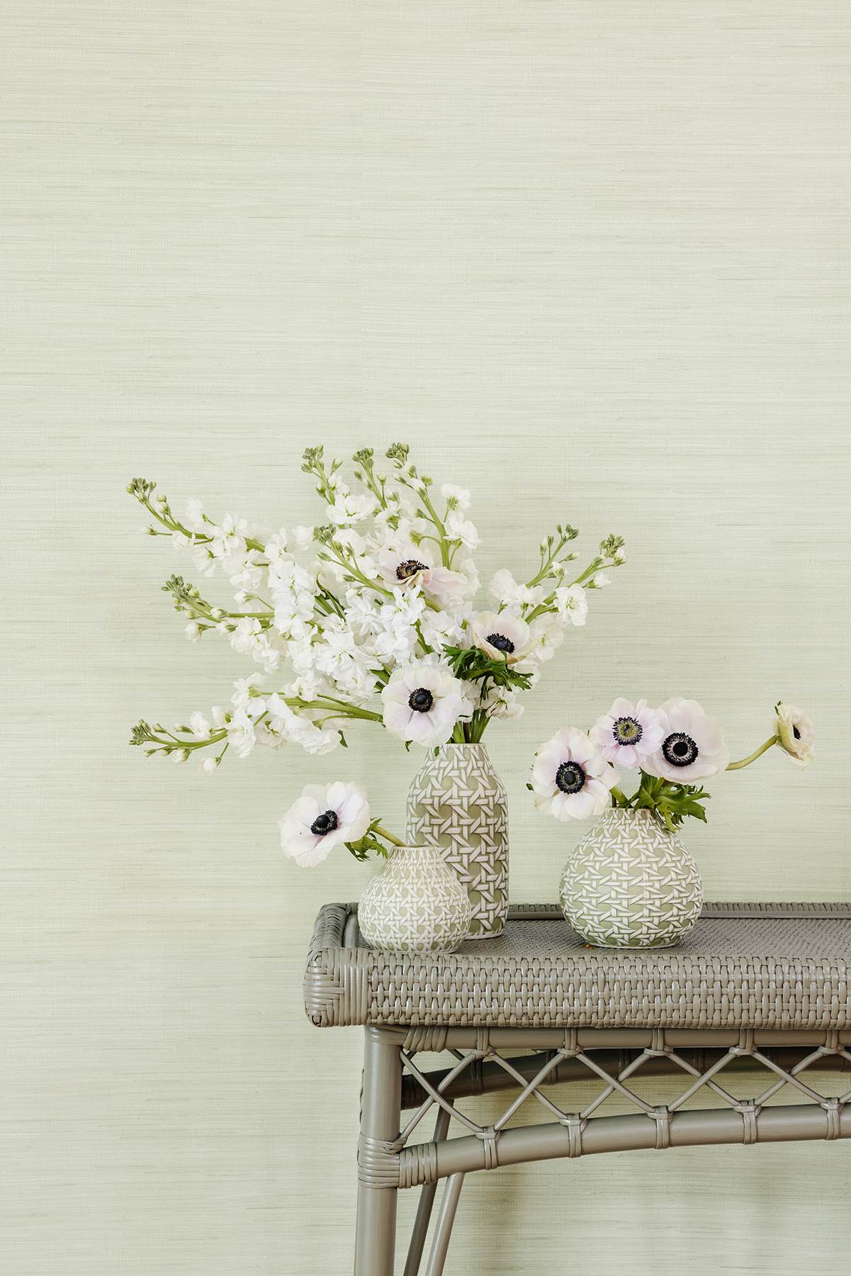 Cucumber Classic Faux Grasscloth Peel & Stick Wallpaper