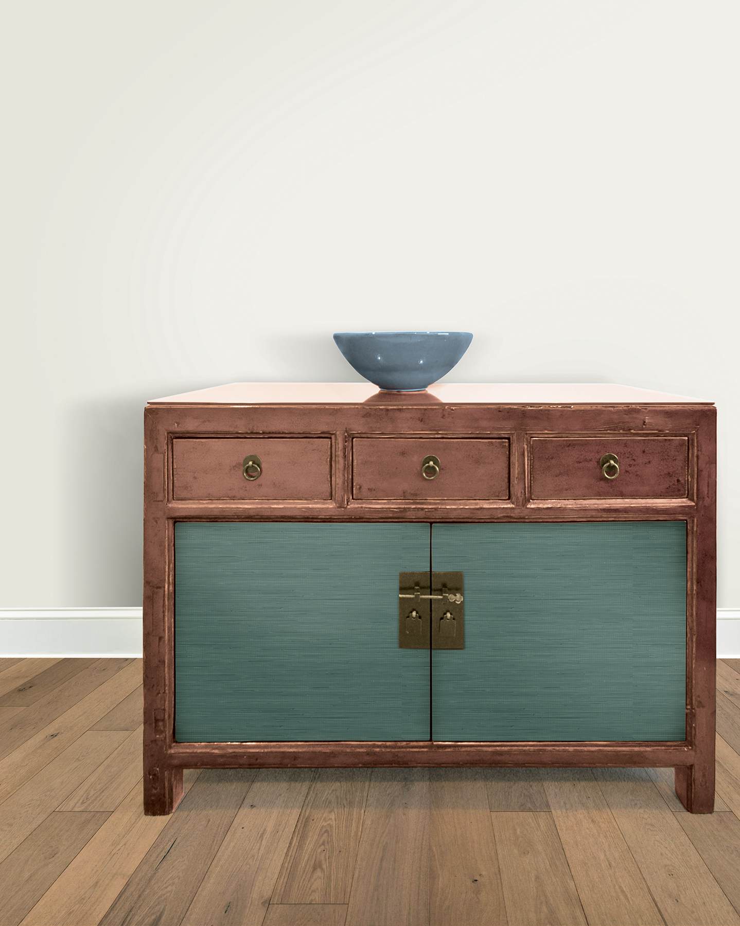 Peacock Classic Faux Grasscloth Peel & Stick Wallpaper