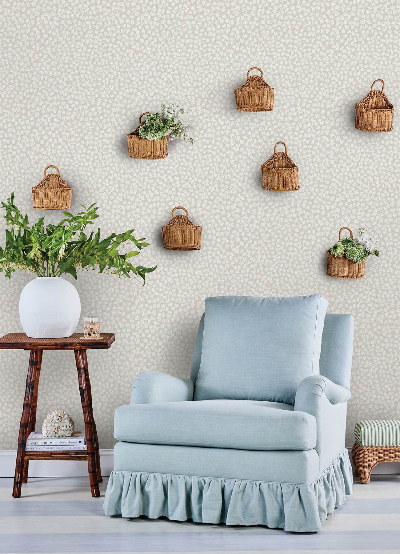Sea Fern Driftwood Peel & Stick Wallpaper