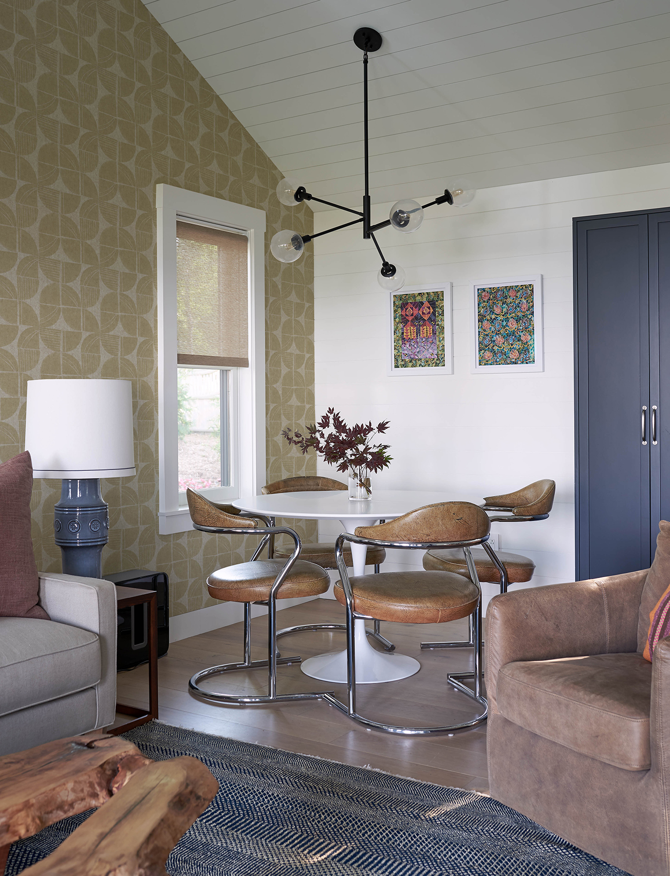 Baxter Honey Semicircle Mosaic Wallpaper