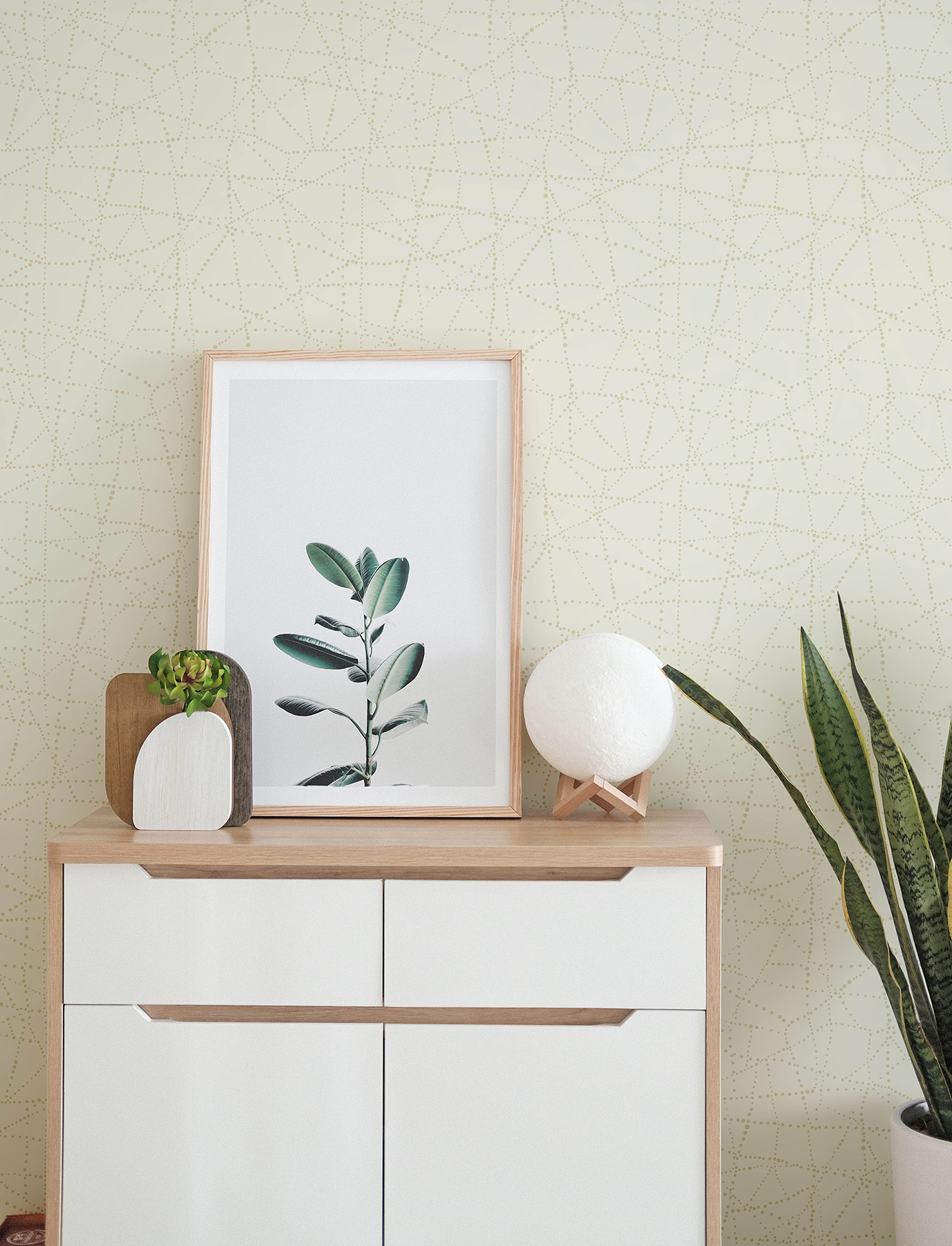Alcott Cream Dotted Wallpaper