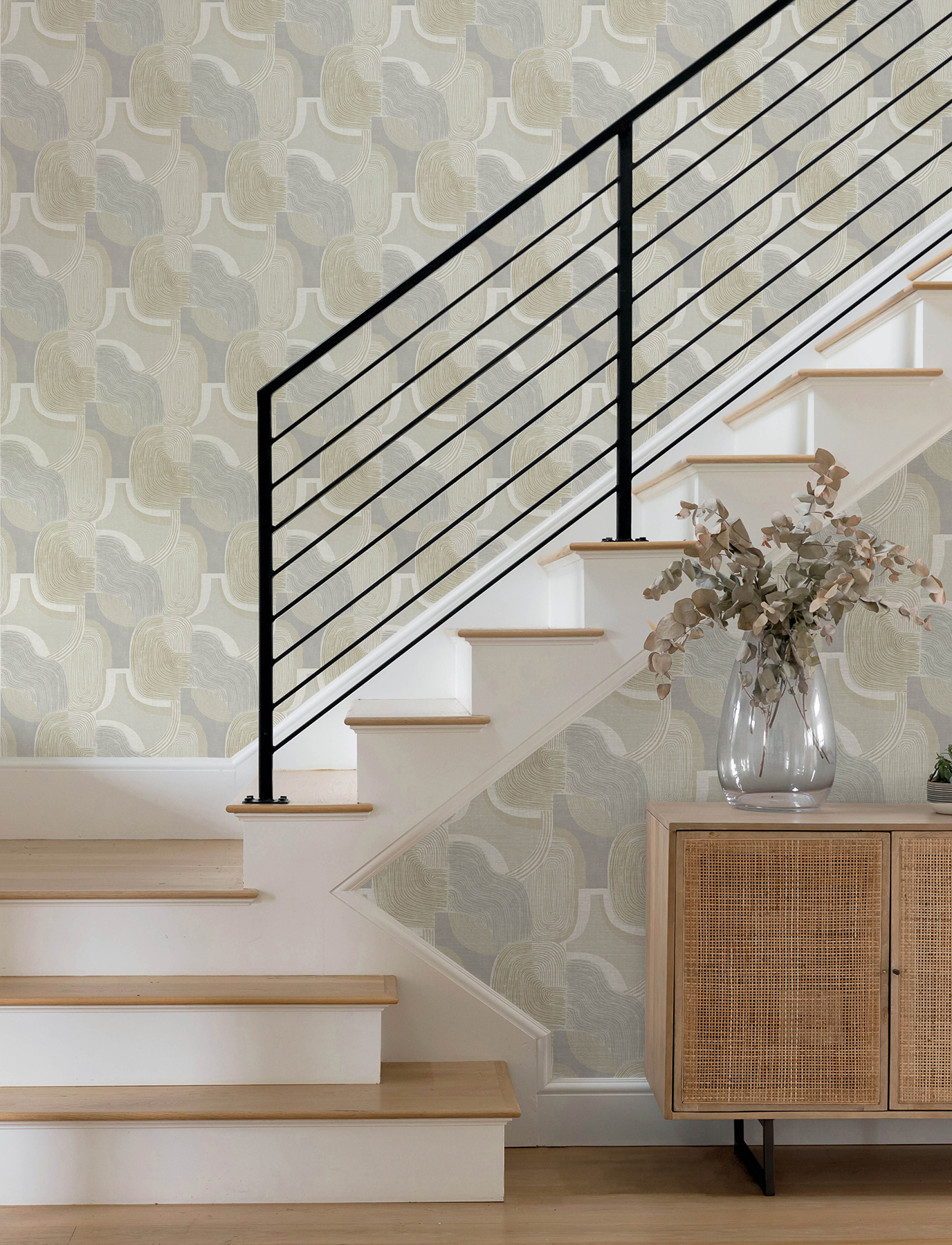 Hollace Honey Geometric Wallpaper