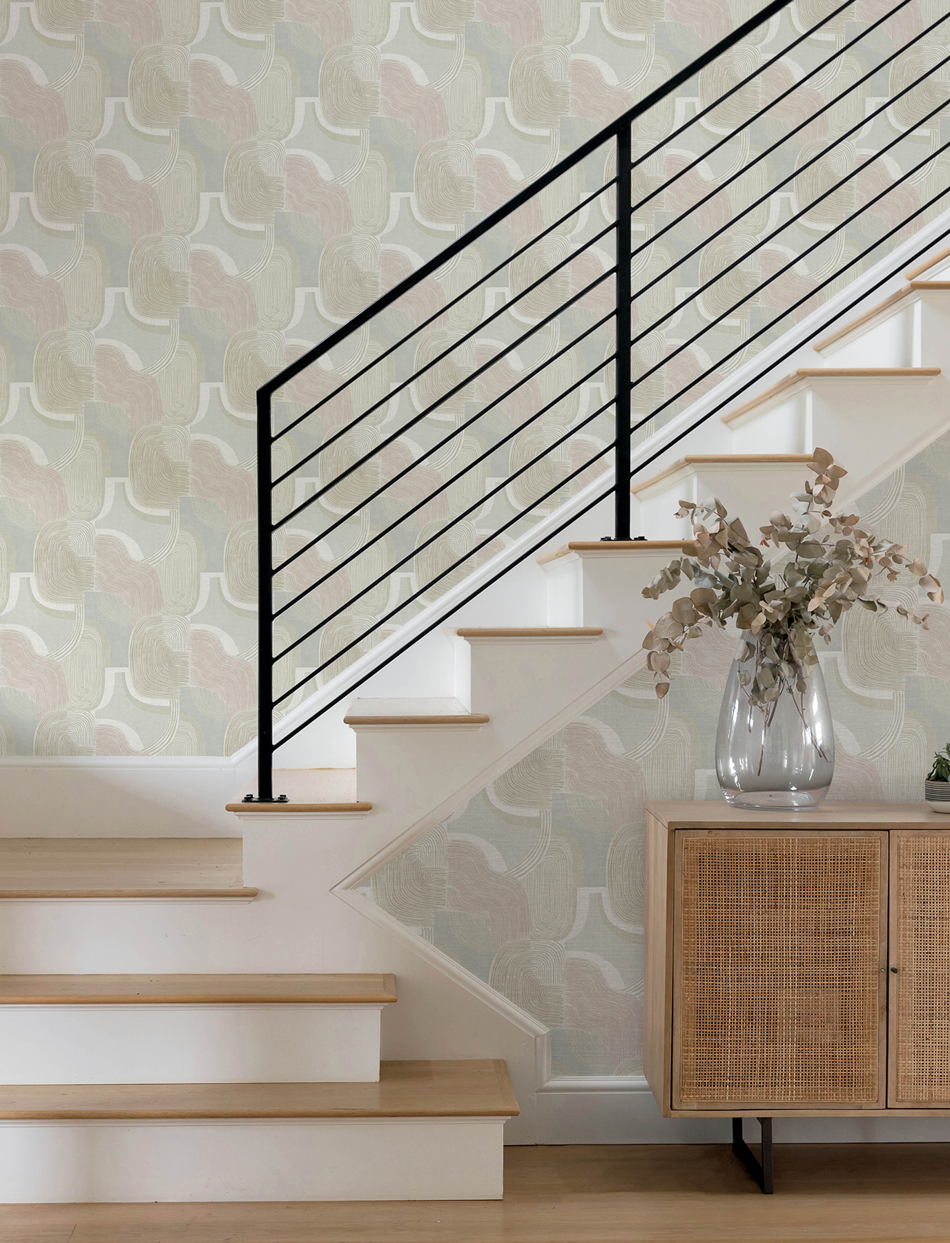 Hollace Mauve Geometric Wallpaper