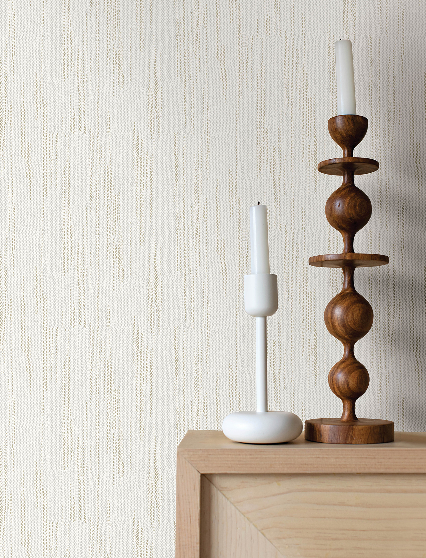 Baris Gold Stipple Stripe Wallpaper