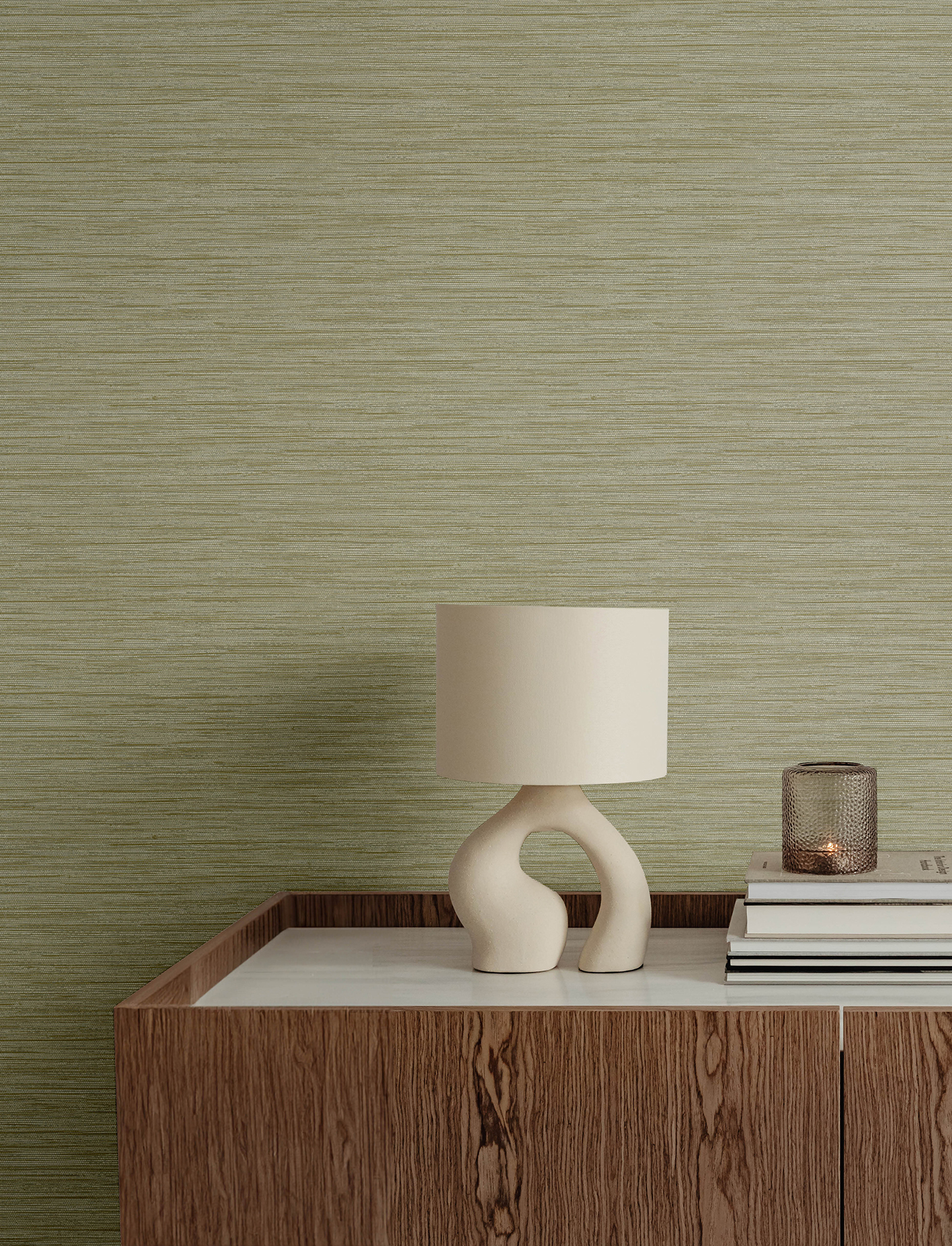 Sheehan Gold Faux Grasscloth Wallpaper