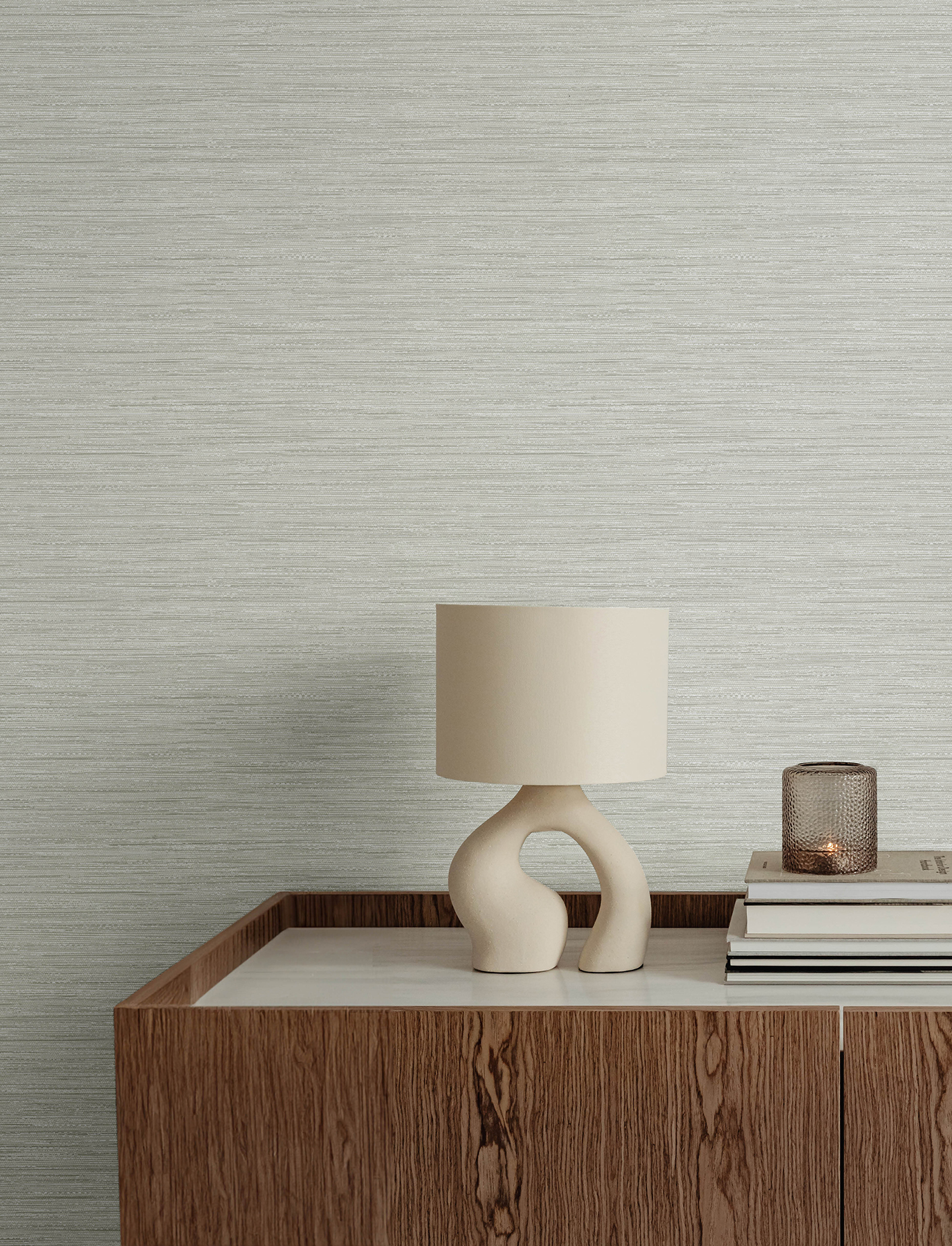 Sheehan Silver Faux Grasscloth Wallpaper