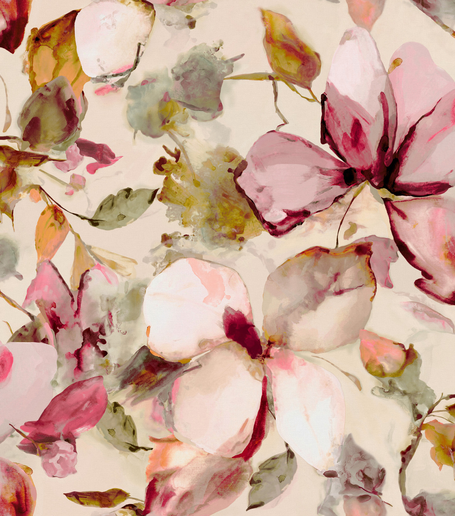 Florian Pink Wall Mural