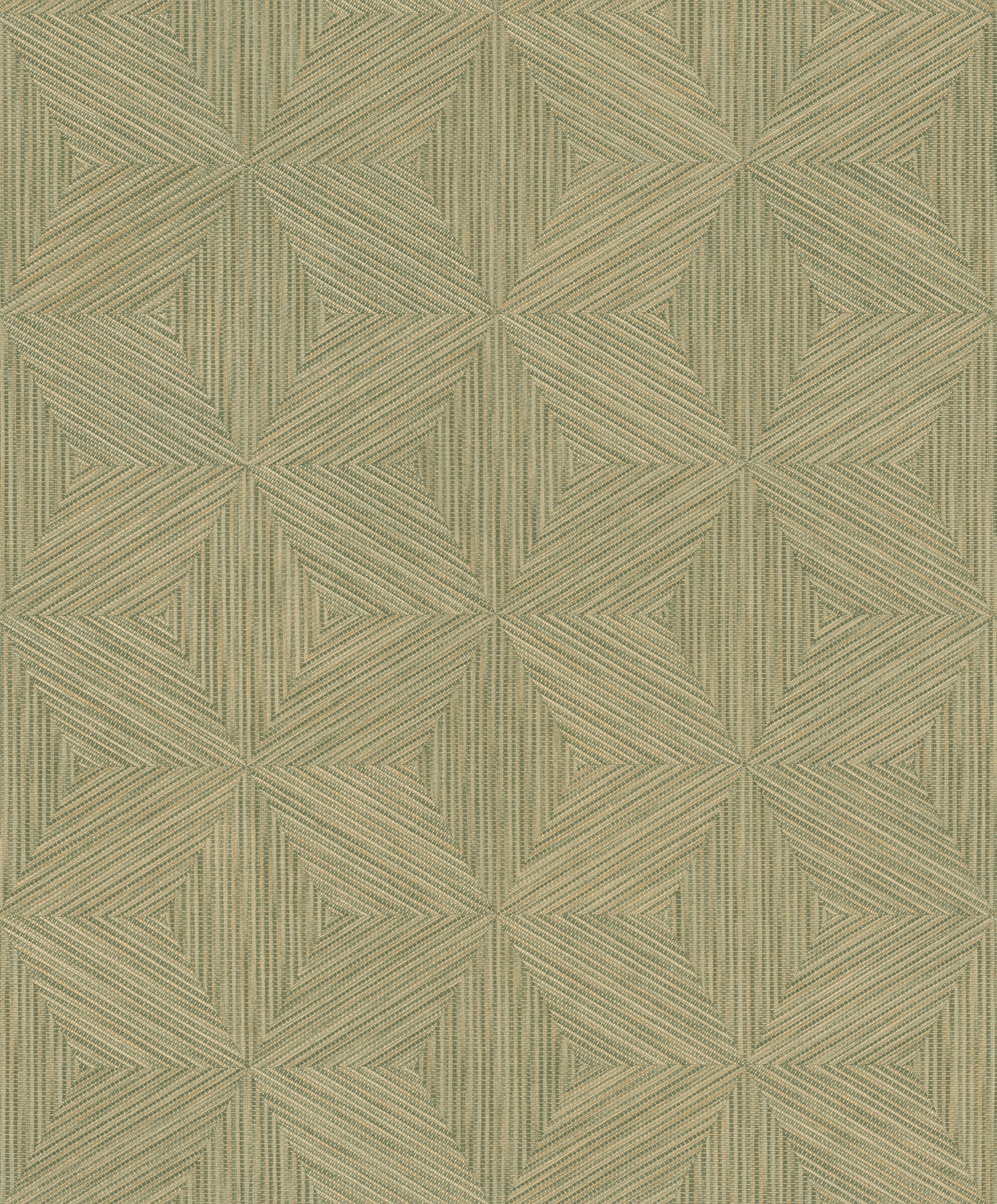 Anara Green Geo Faux Grasscloth Wallpaper