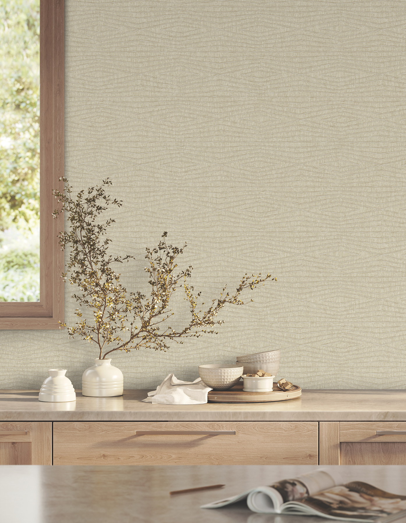 Daystone Beige Wallpaper