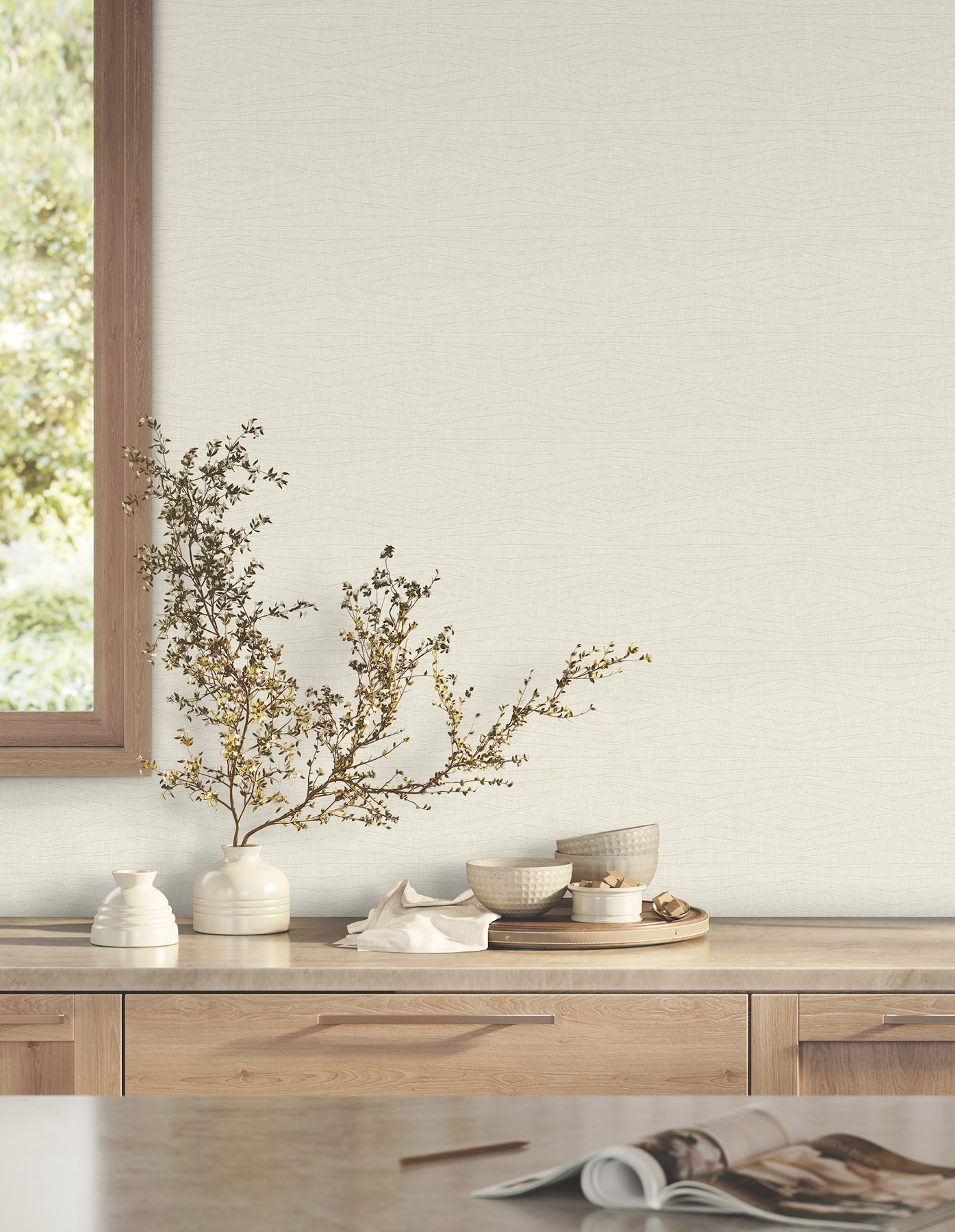 Daystone Pearl Wallpaper