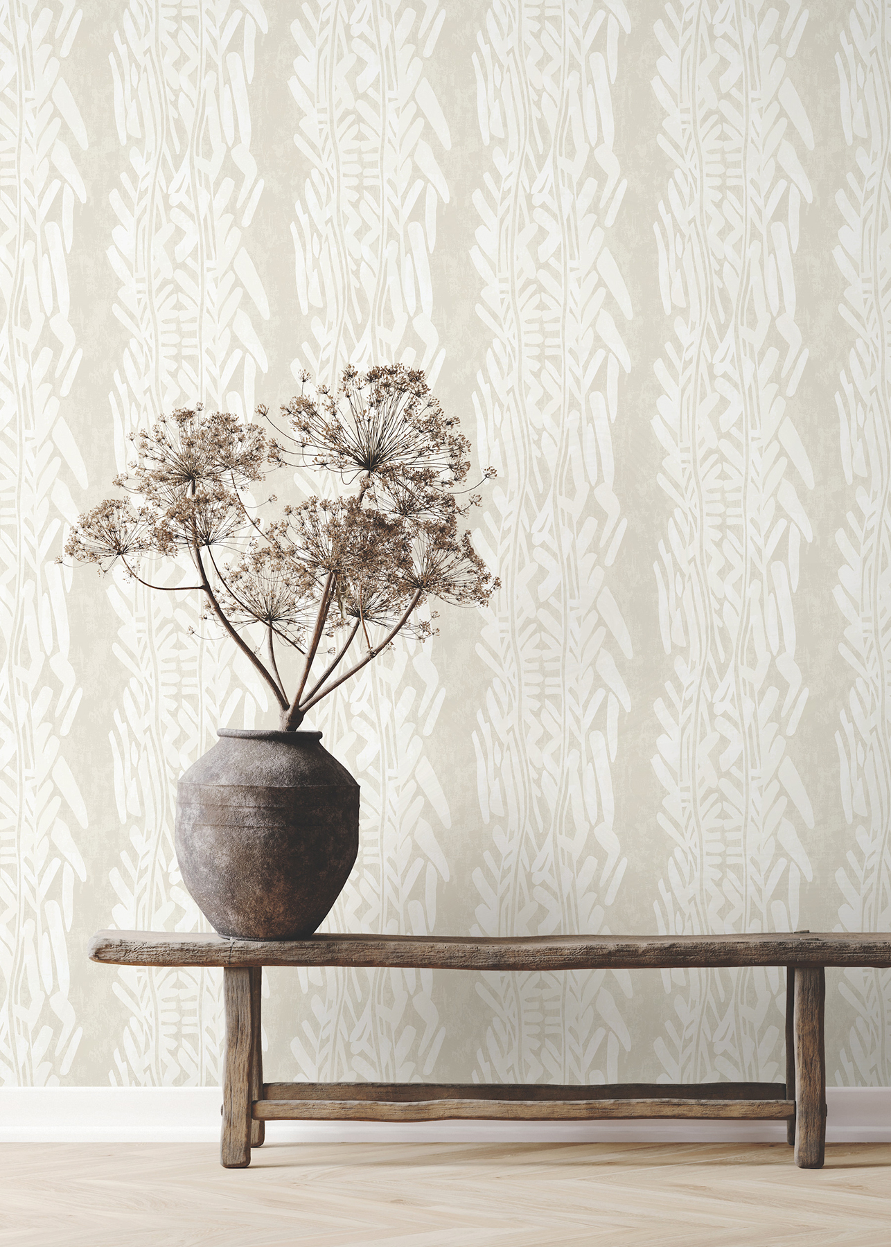Timira Beige Wallpaper