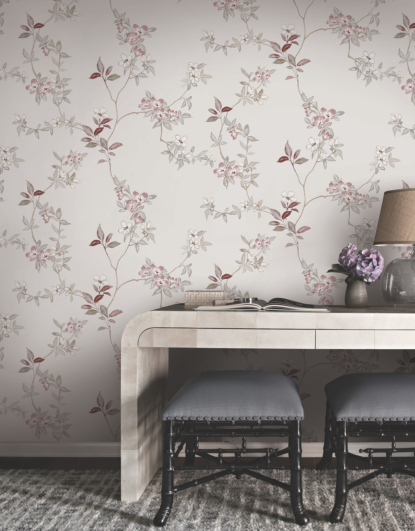 April Blossom Cream Wallpaper