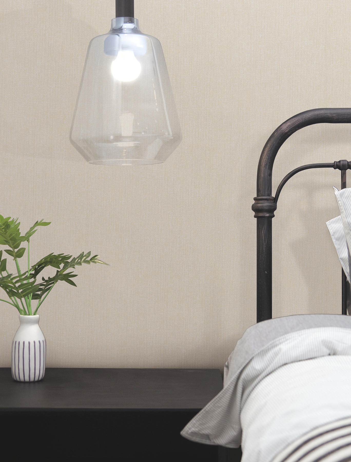 Purl One Cream Wallpaper