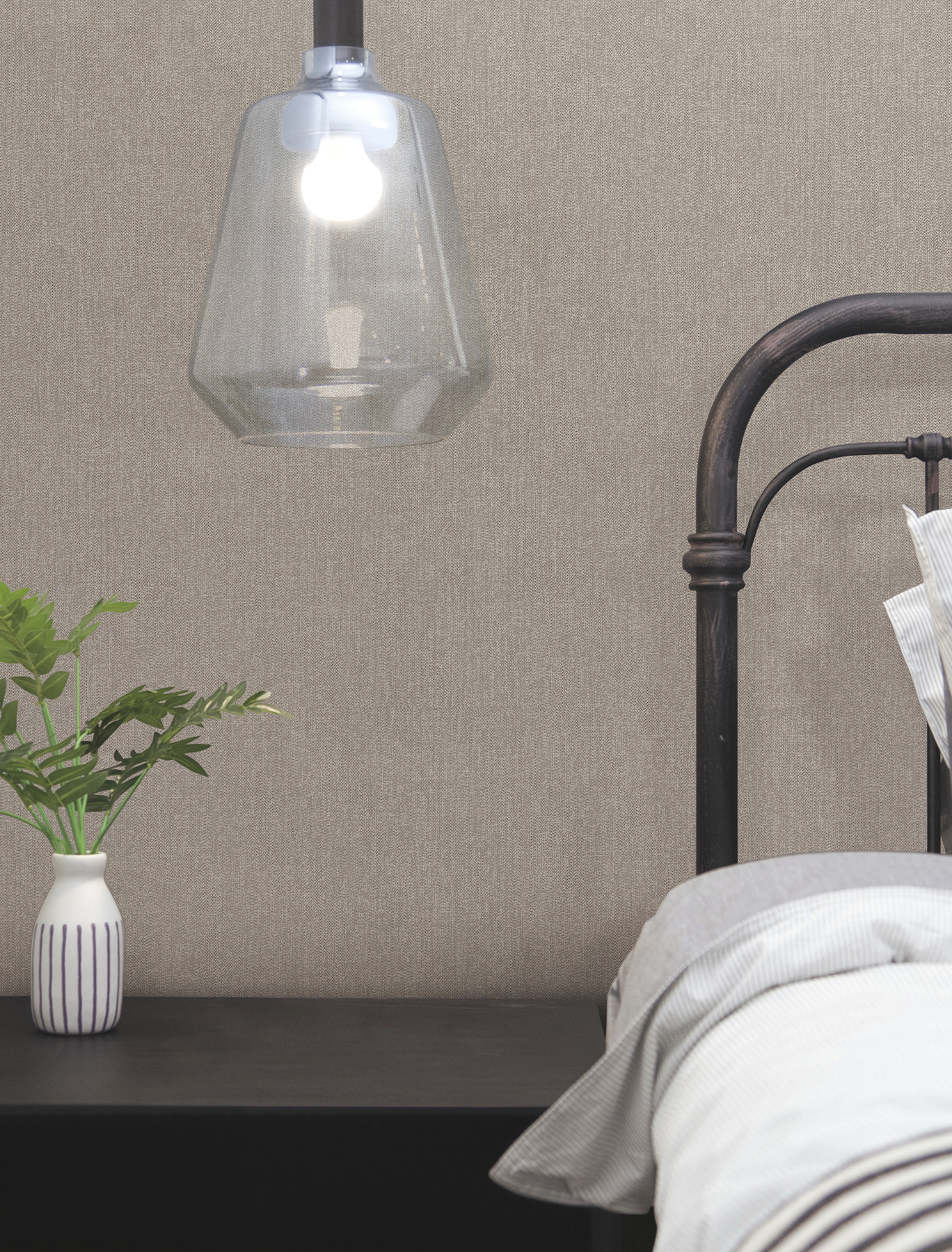 Purl One Graphite Wallpaper