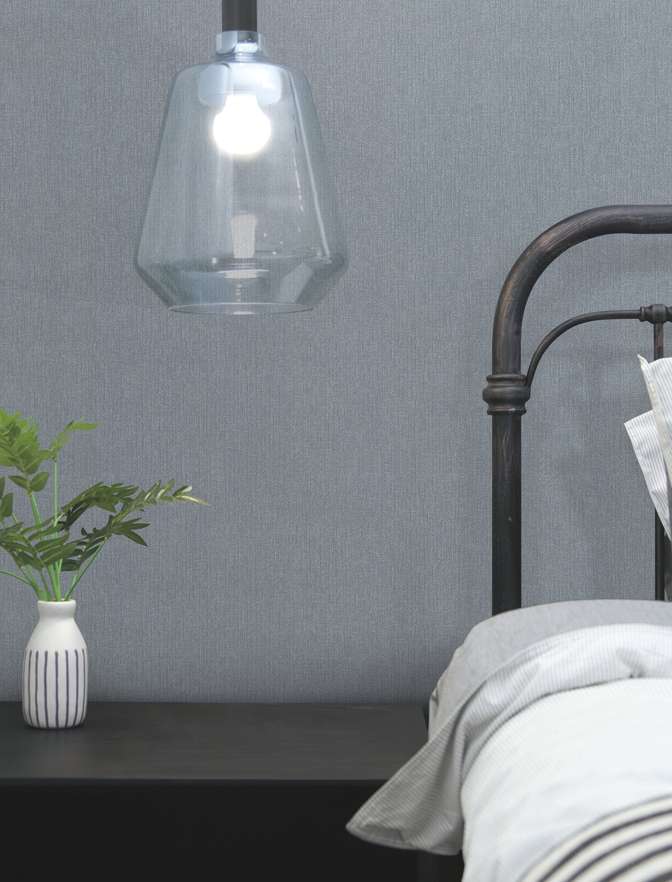 Purl One Denim Wallpaper