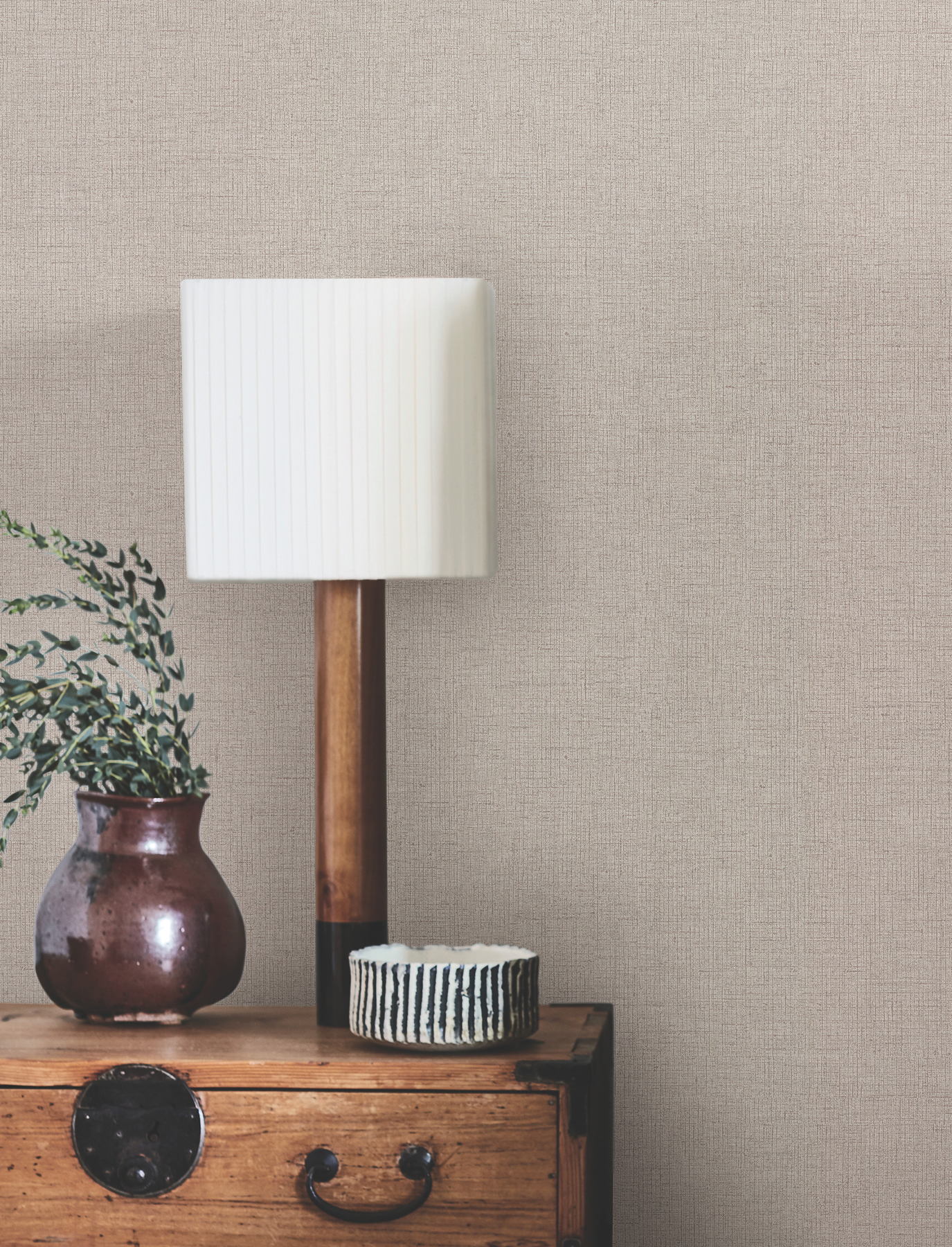 Hardy Linen Studio Clay Wallpaper