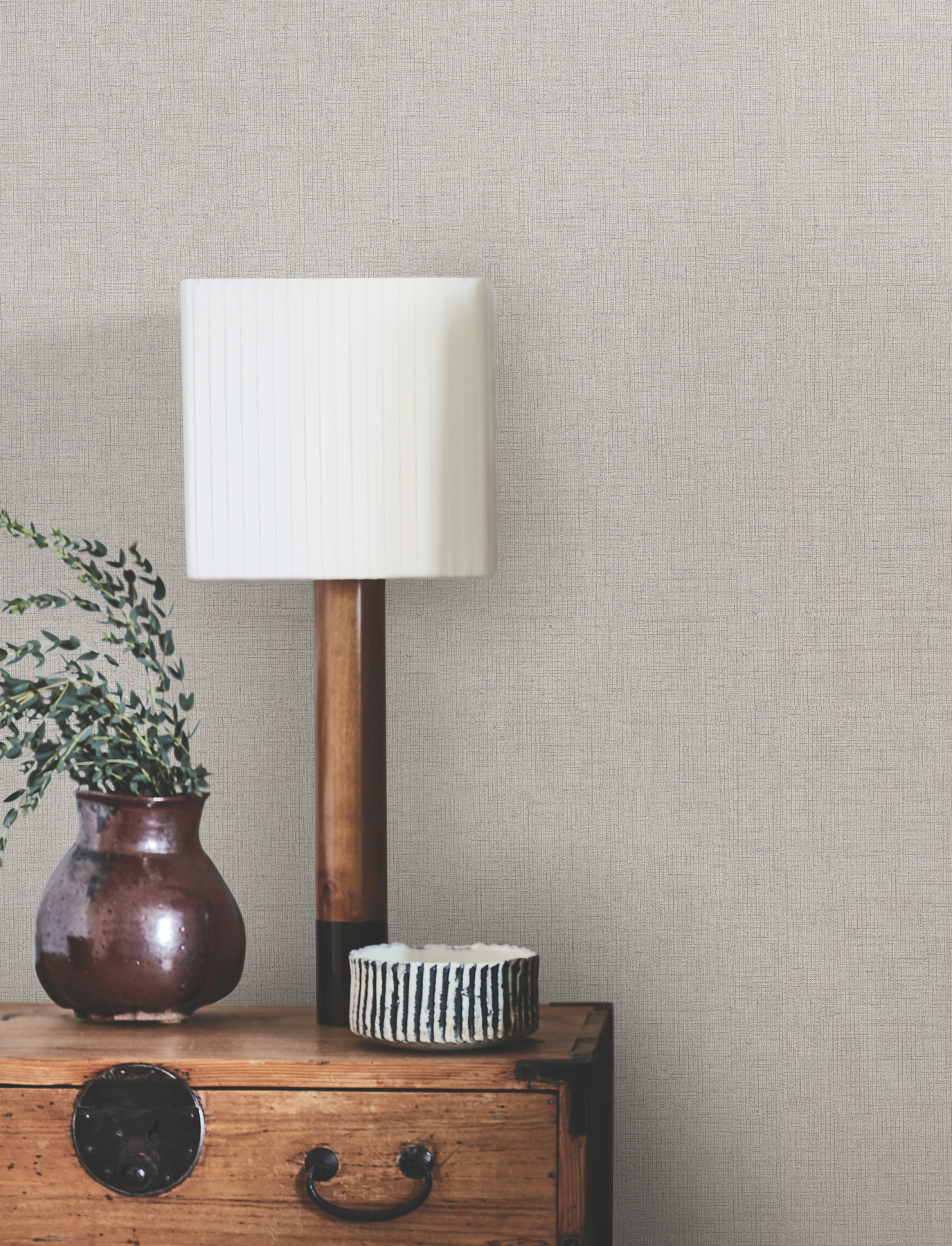 Hardy Linen Shale Wallpaper