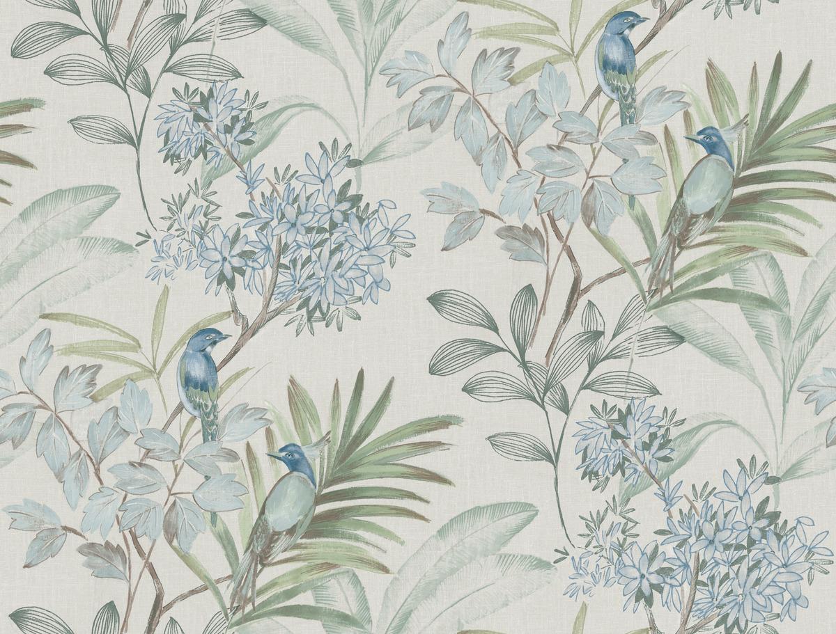 Watercolor Botanicals Premium Peel and Stick Wallpaper by York