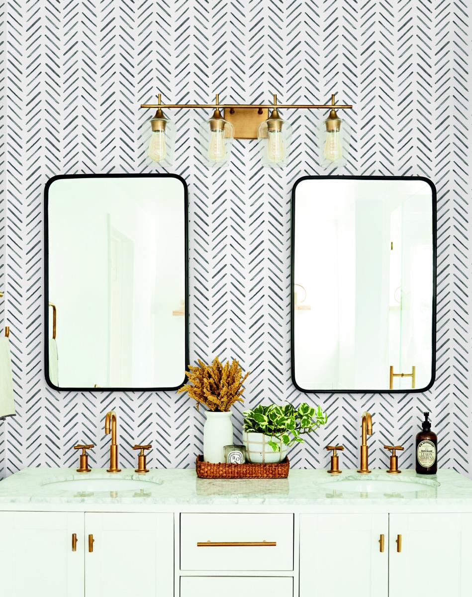 Watercolor Botanicals Premium Peel and Stick Wallpaper by York