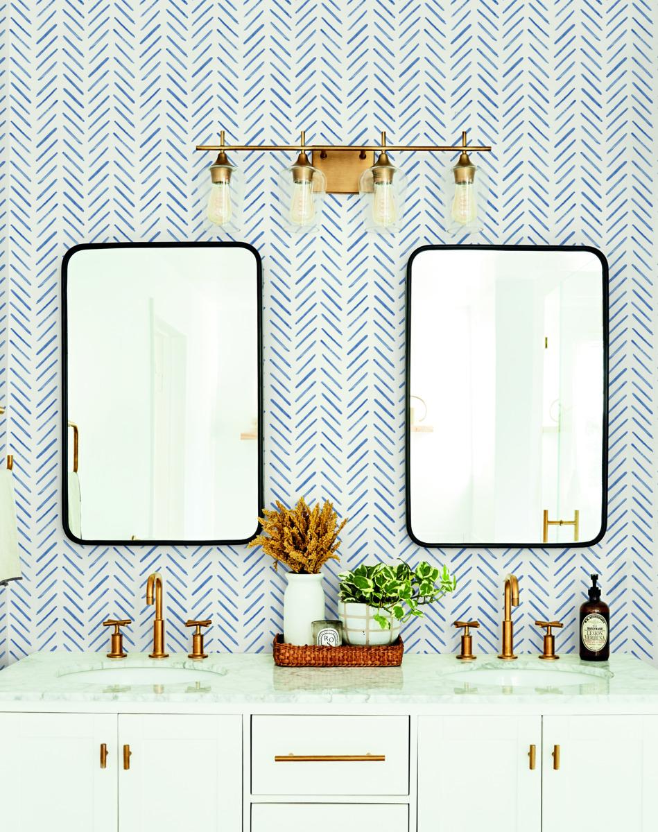 Watercolor Botanicals Premium Peel and Stick Wallpaper by York