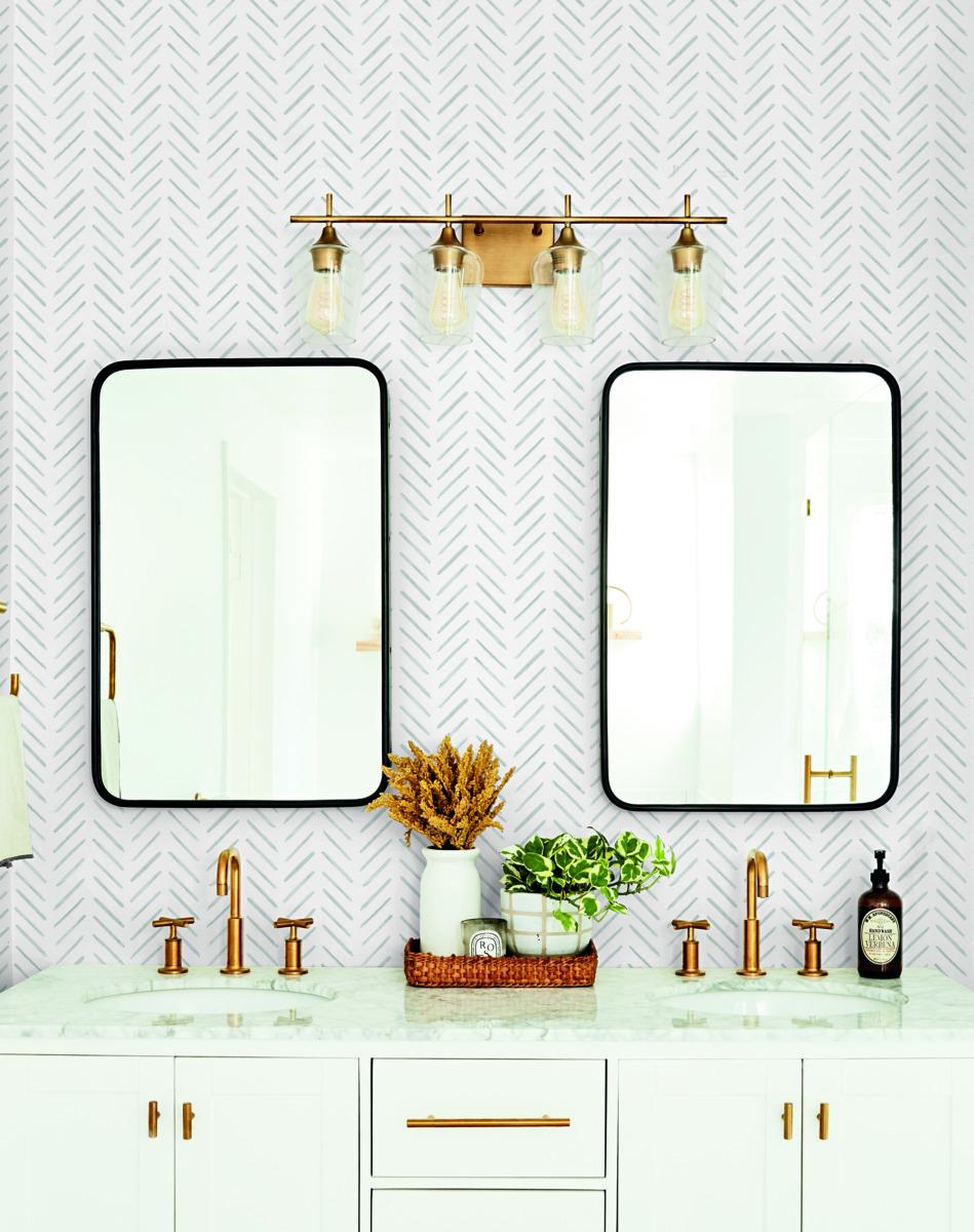 Watercolor Botanicals Premium Peel and Stick Wallpaper by York