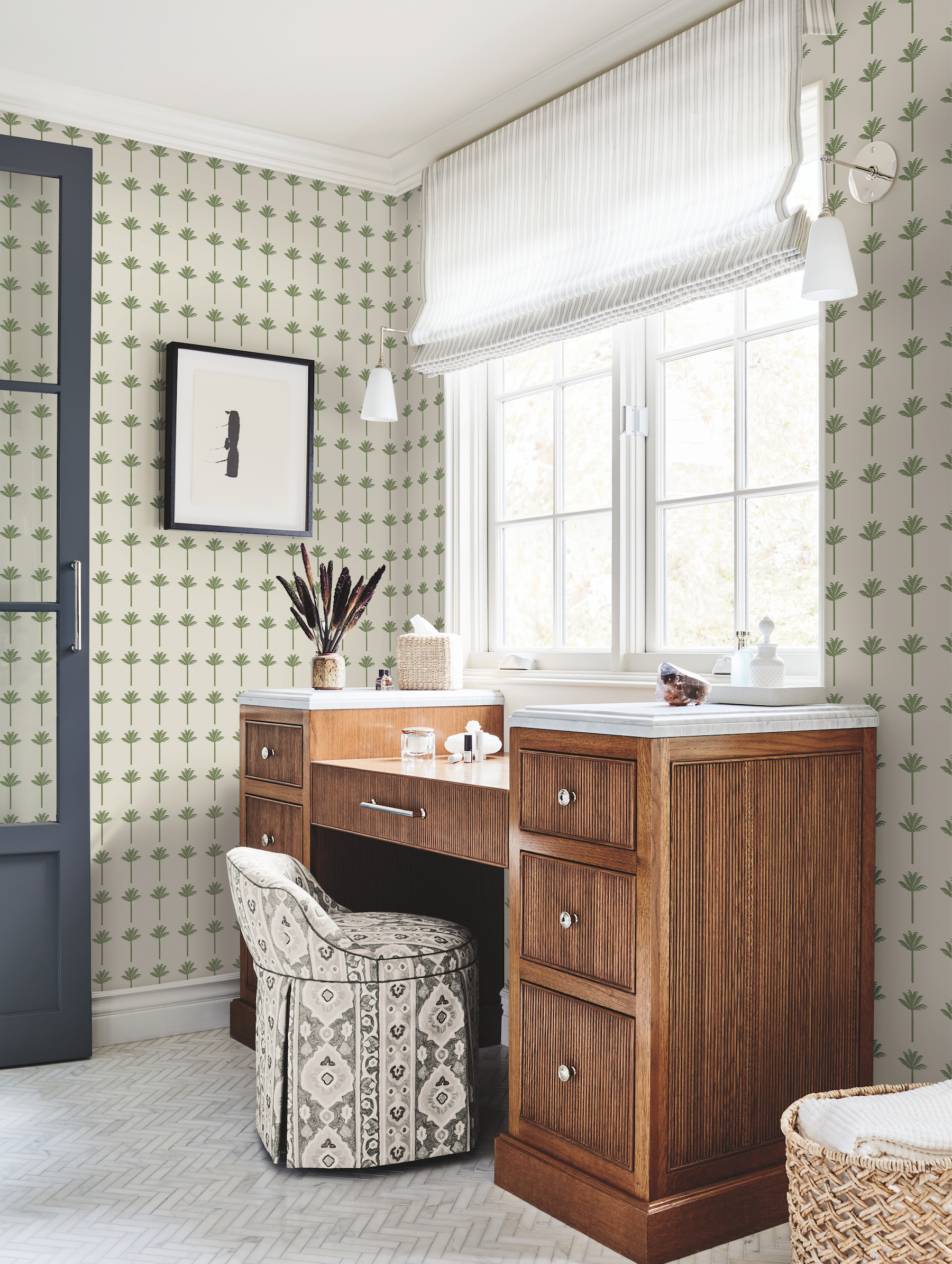 Palm Bay Green Wallpaper