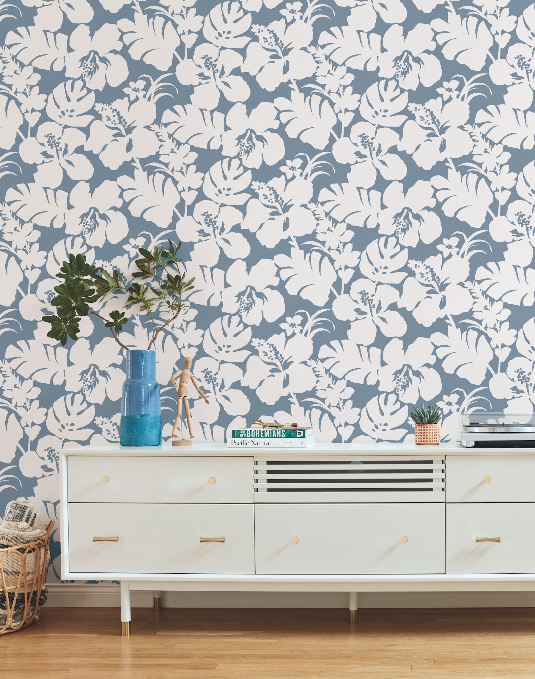 Hibiscus Arboretum Blue Wallpaper