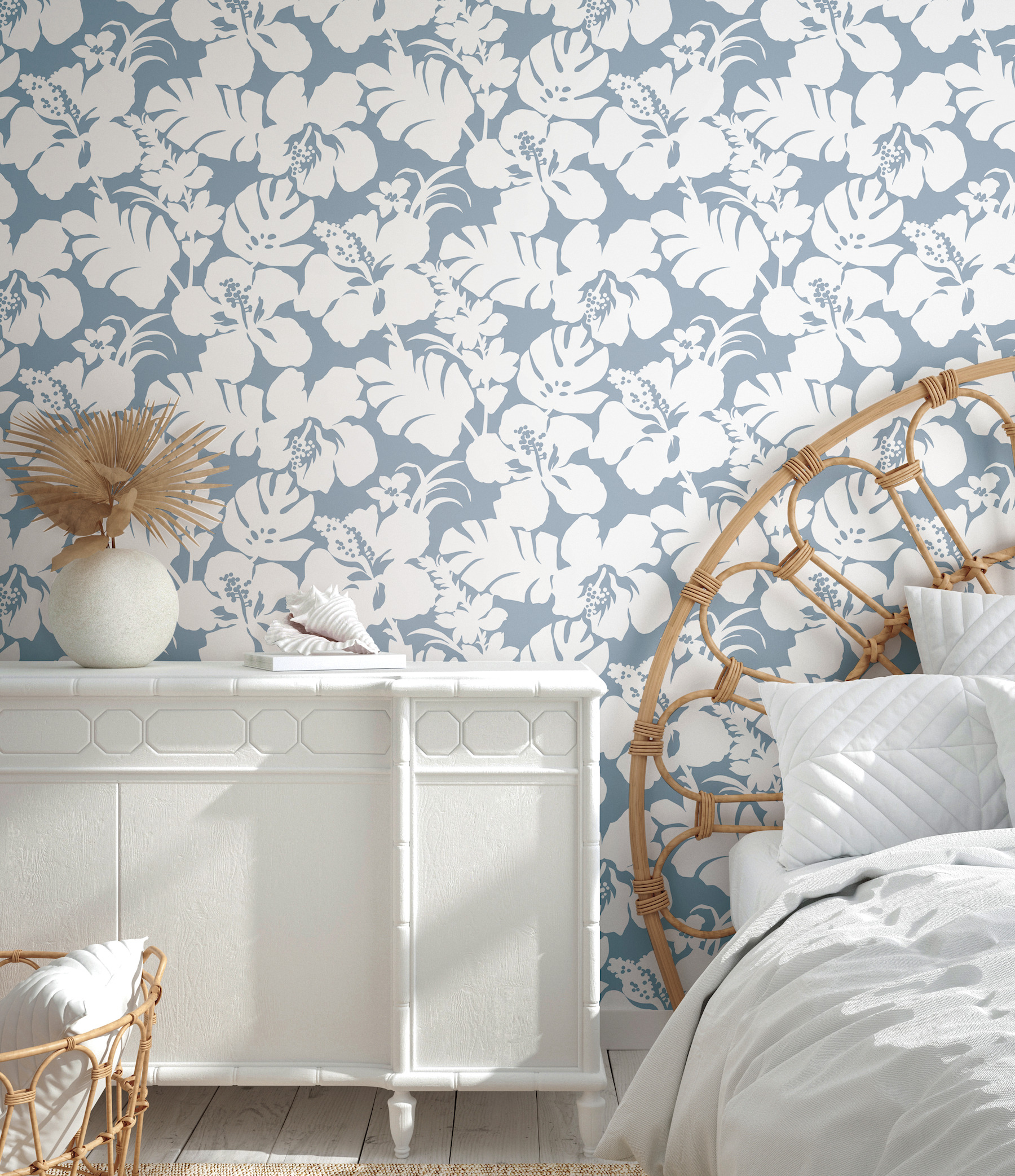 Hibiscus Arboretum Blue Wallpaper
