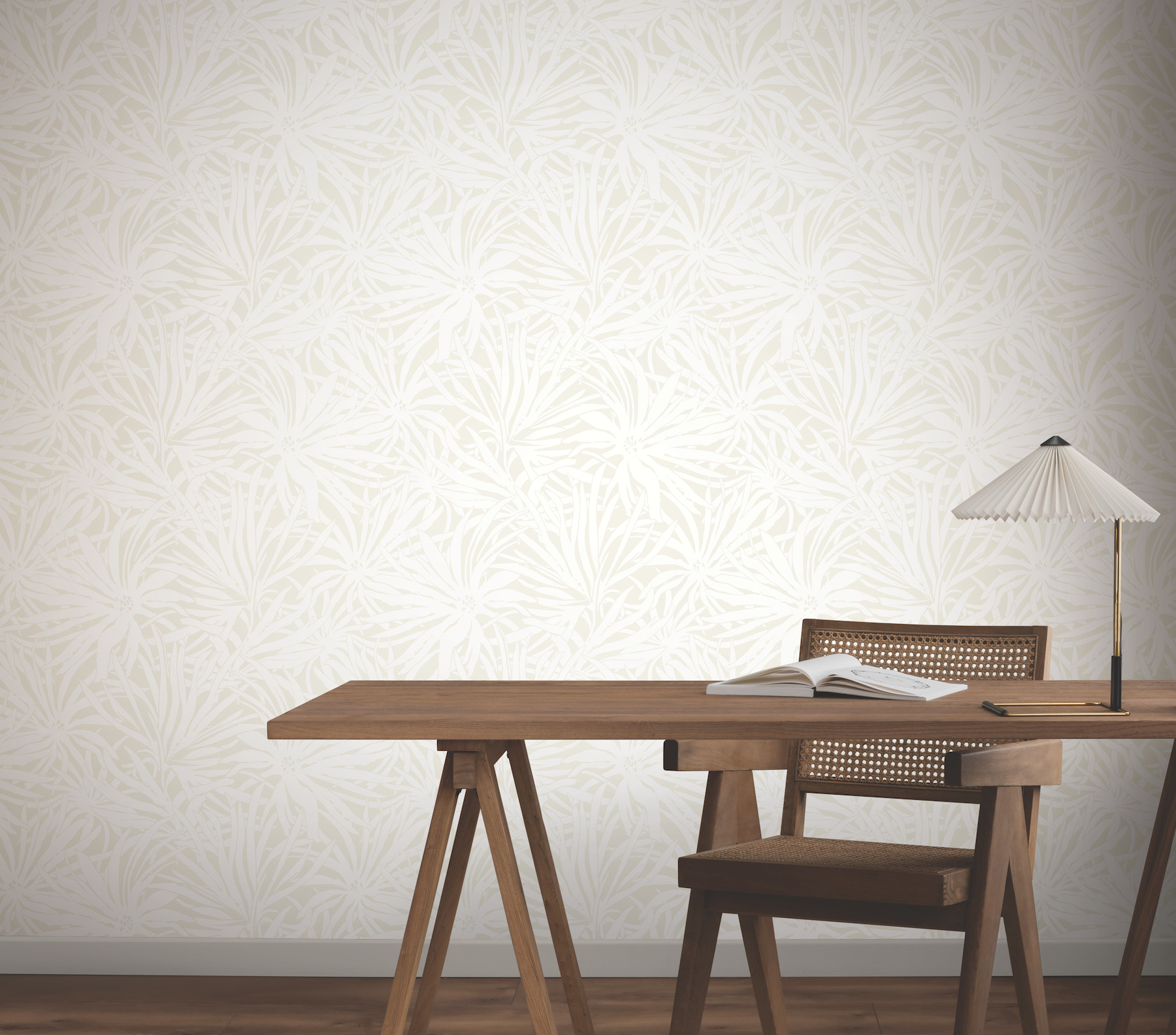 Floral Canopy Cream Wallpaper