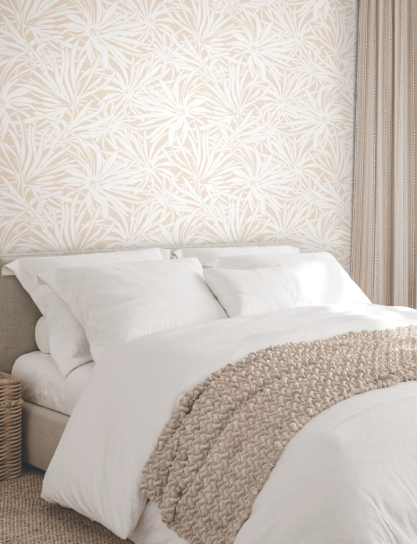 Floral Canopy Blush Wallpaper