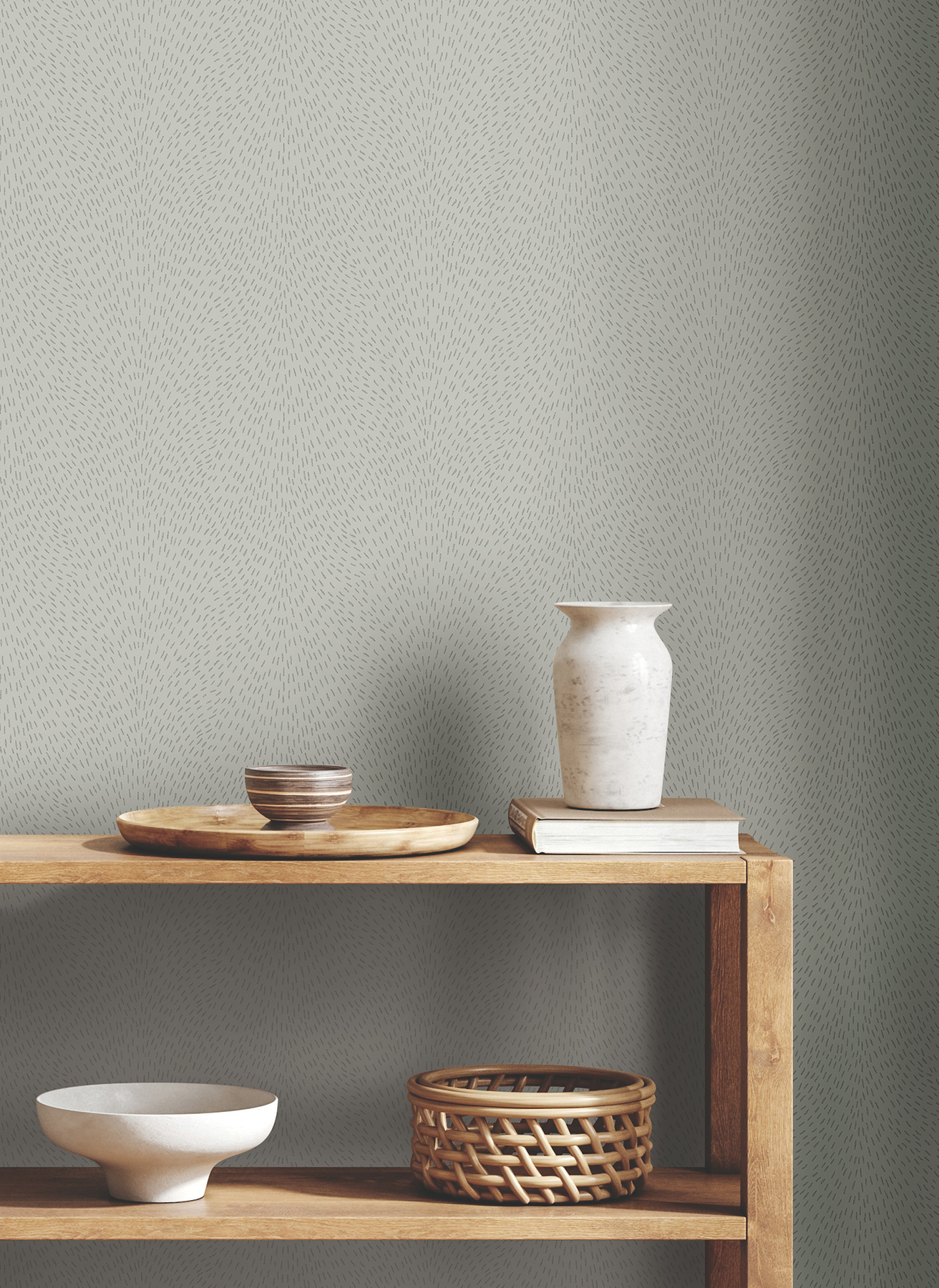 Dew Drop Grey Wallpaper