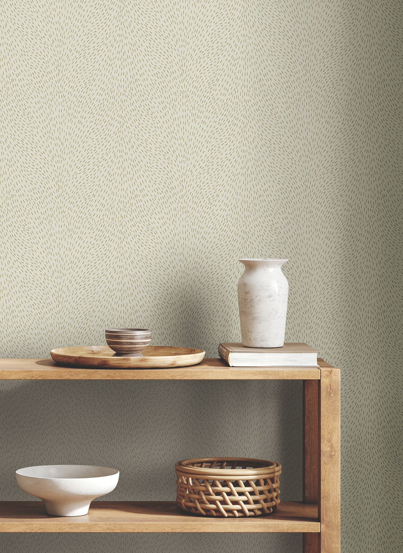 Dew Drop Beige Wallpaper