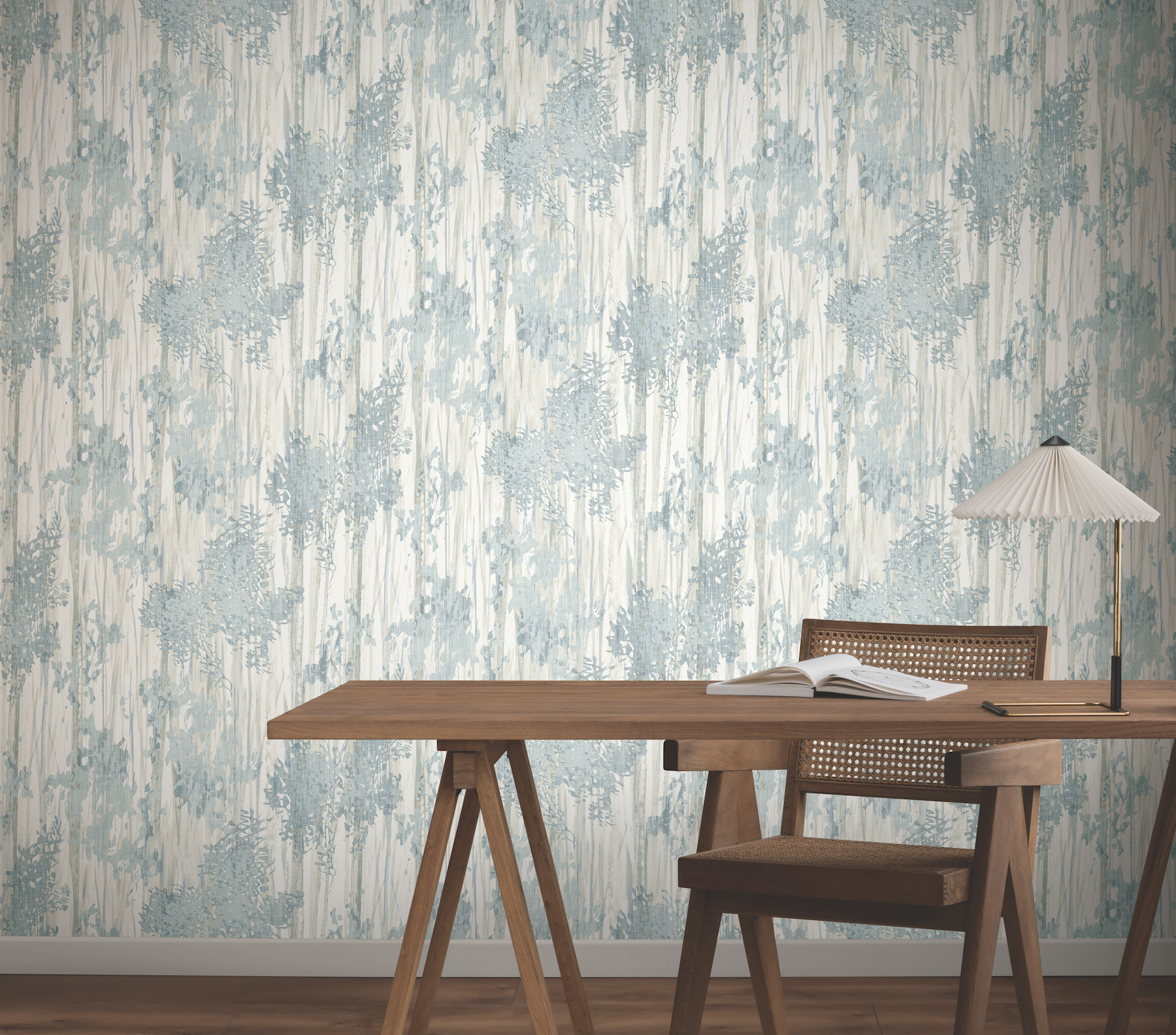 Aspen Grove Blue Wallpaper