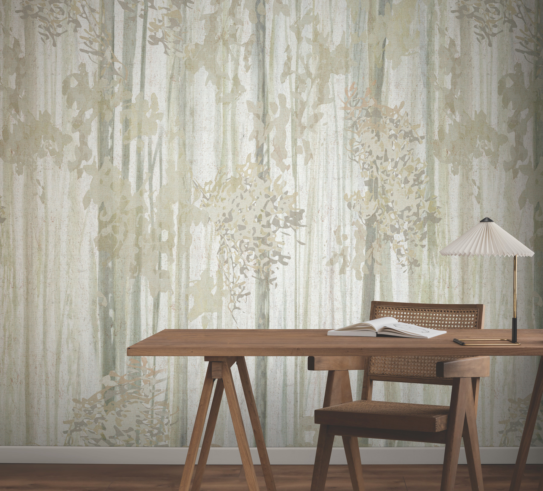 Aspen Grove Beige Mural