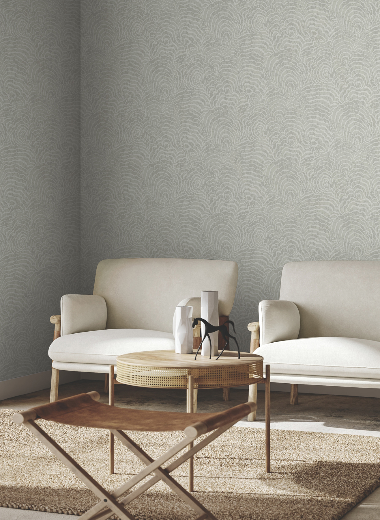 Ocean Jasper Grey Wallpaper